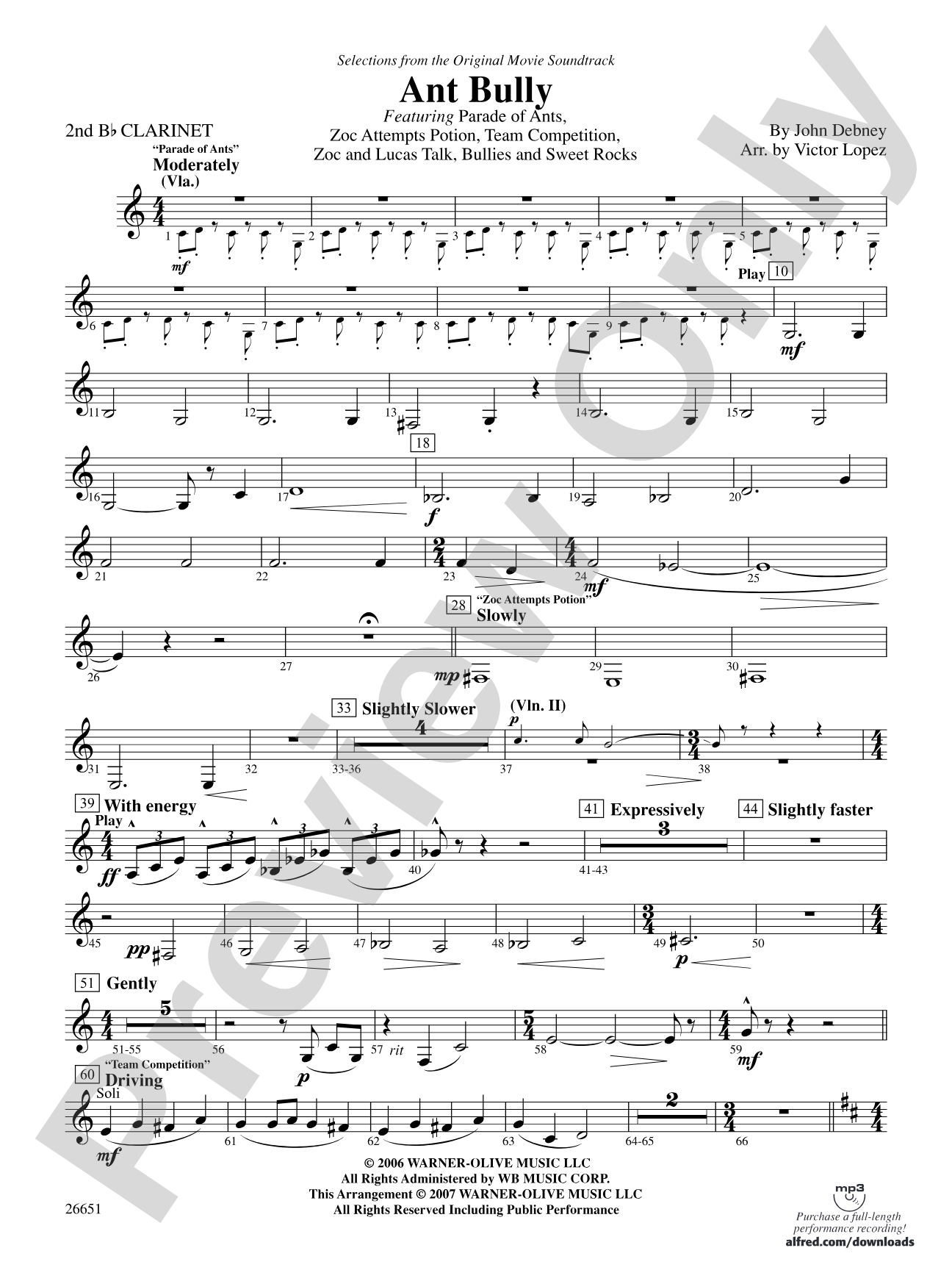 The Ant Bully: 2nd B-flat Clarinet