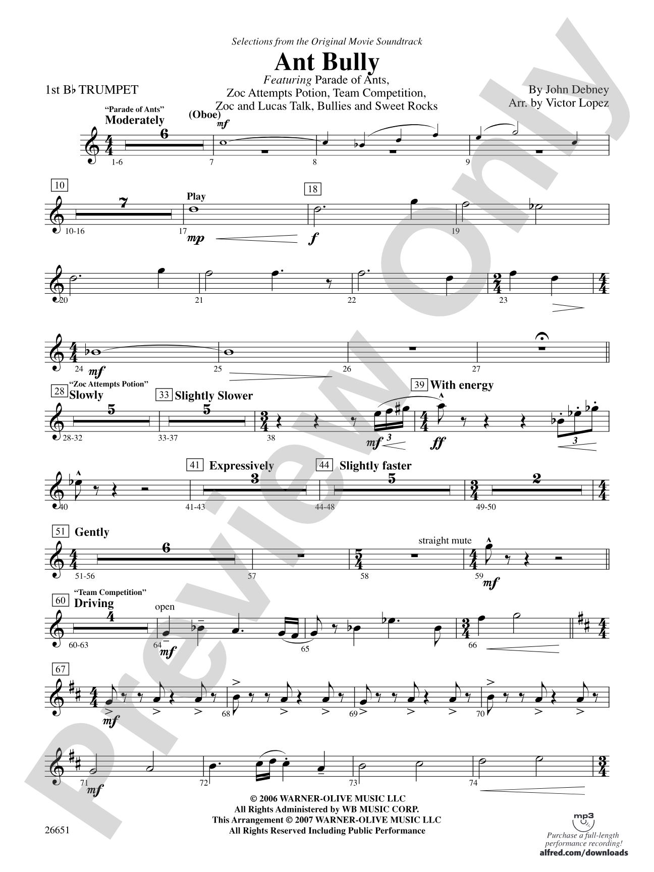 The Ant Bully: 1st B-flat Trumpet