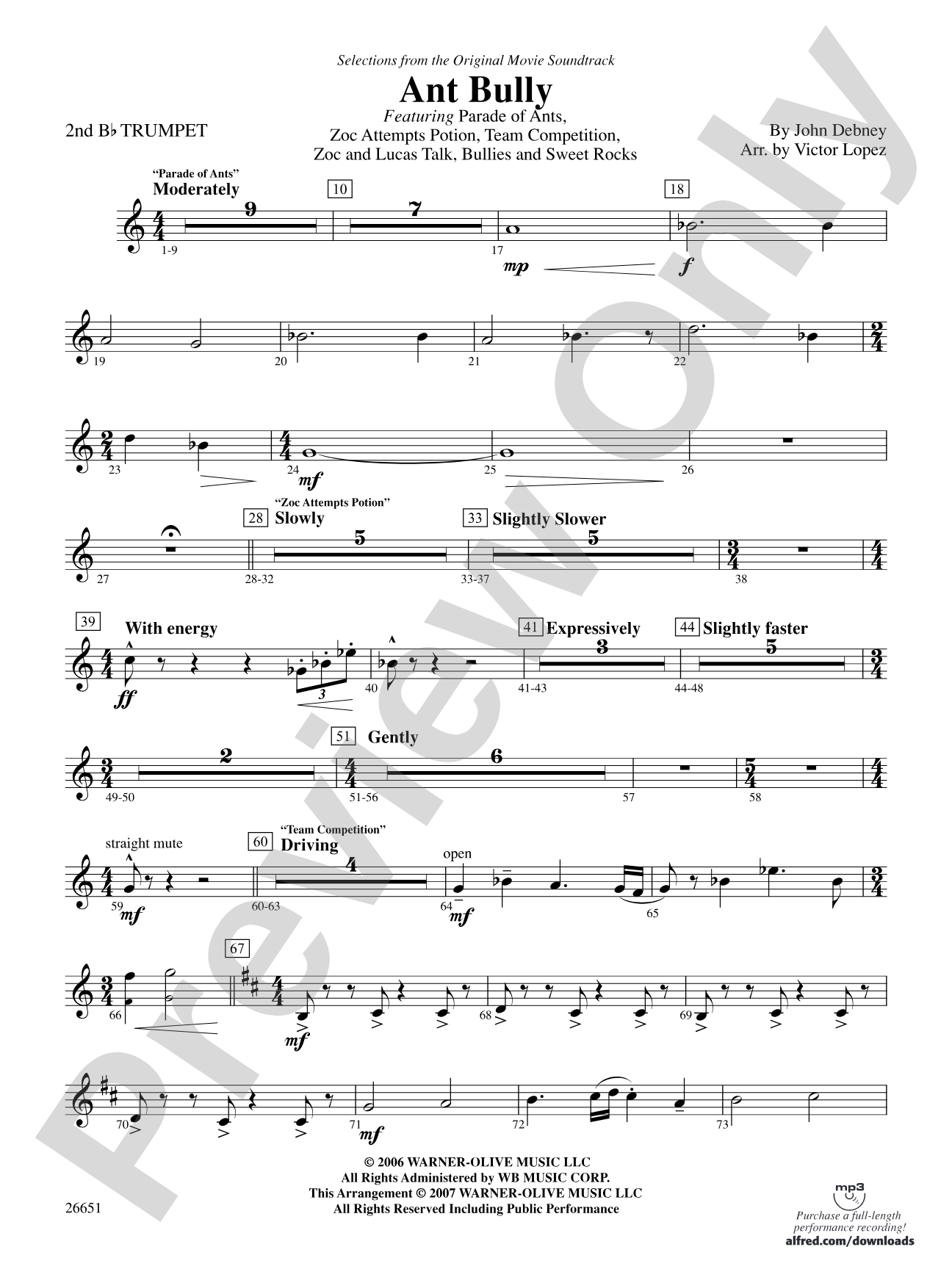 The Ant Bully: 2nd B-flat Trumpet