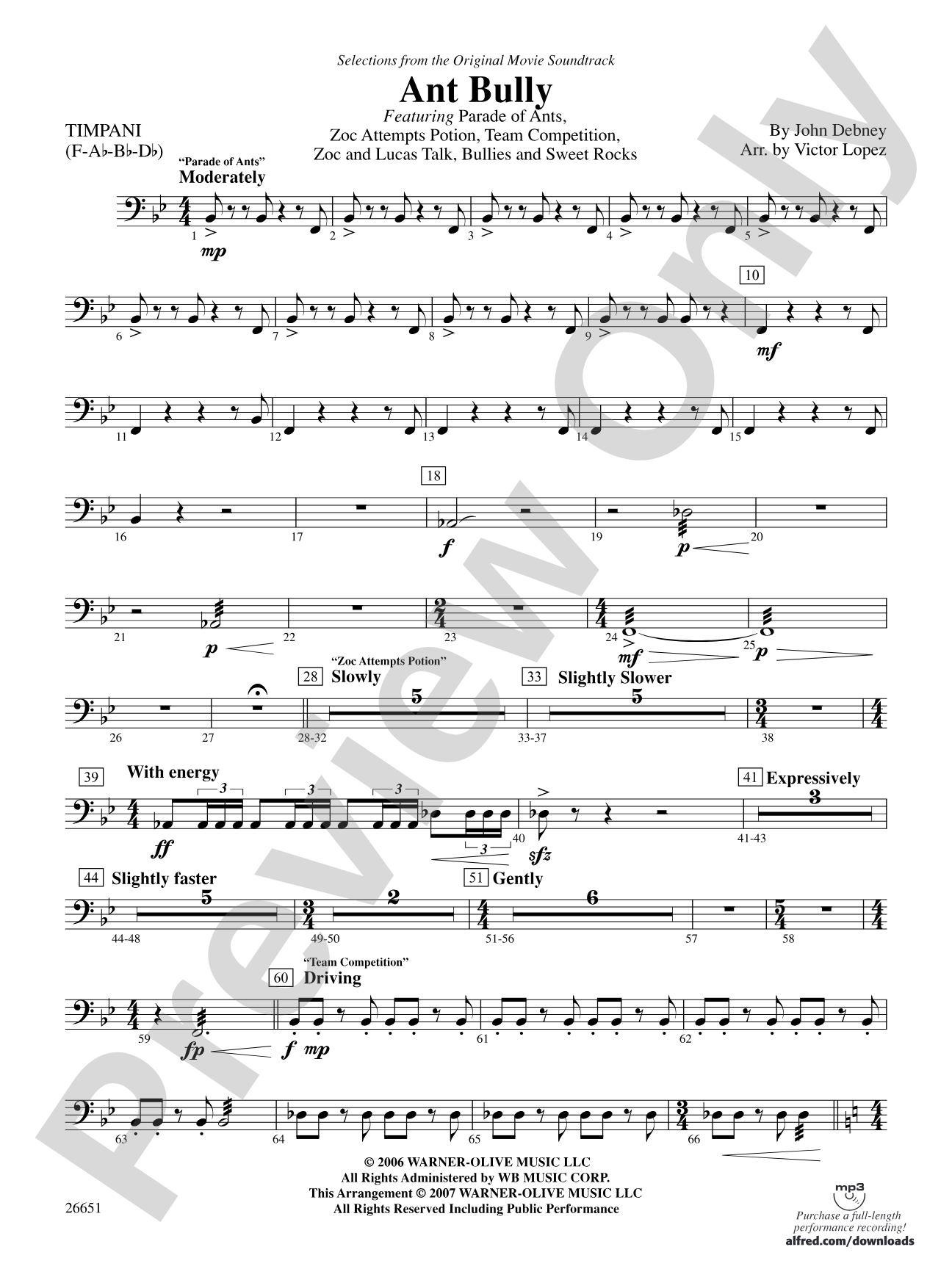The Ant Bully: Timpani