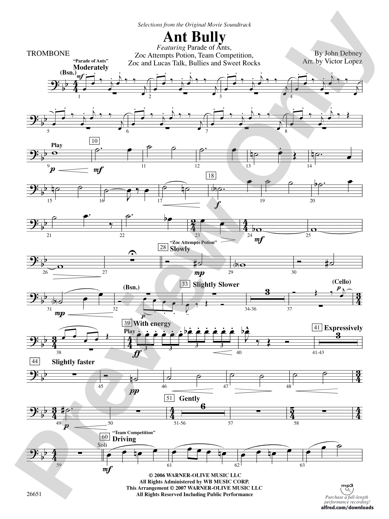 The Ant Bully: 1st Trombone