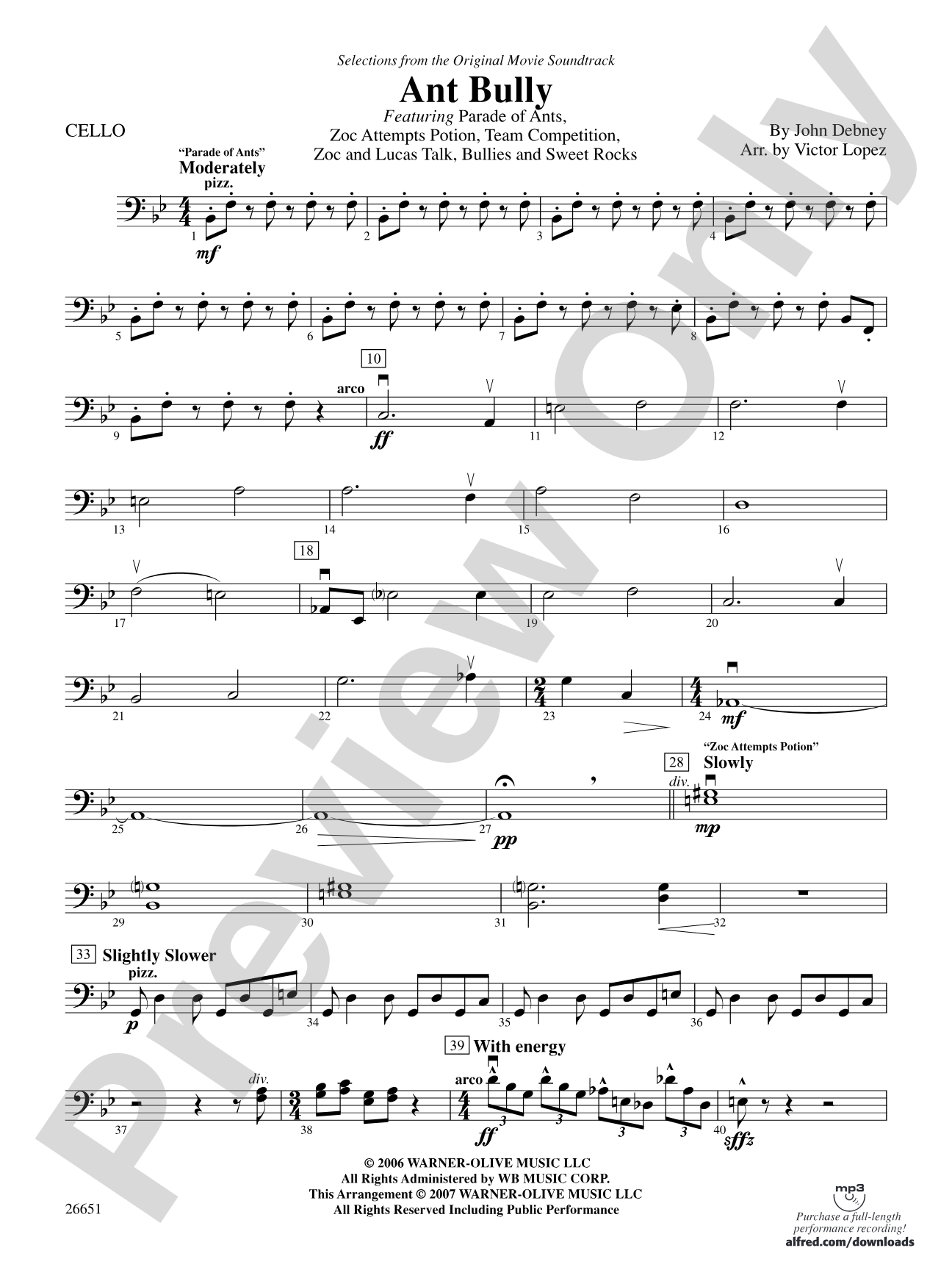 The Ant Bully: Cello