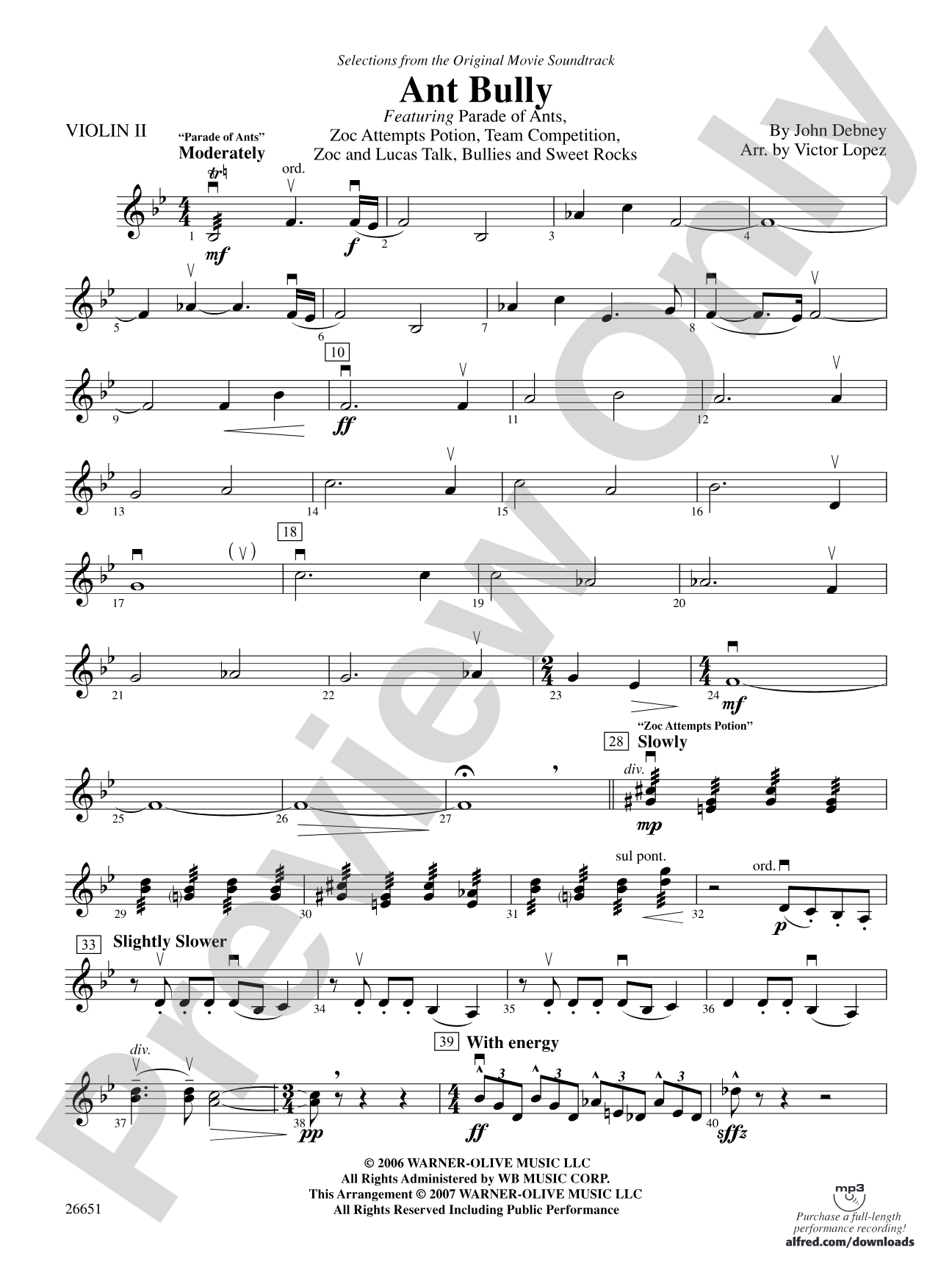 The Ant Bully: 2nd Violin