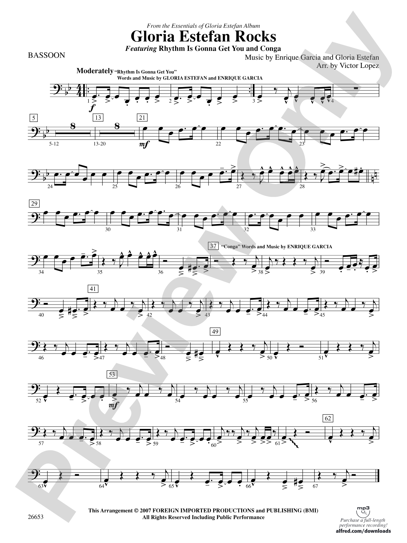 Gloria Estefan Rocks: Bassoon