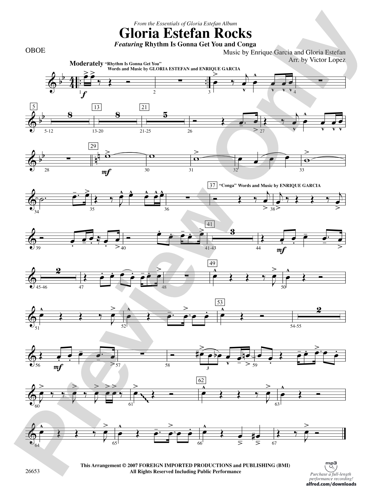 Gloria Estefan Rocks: Oboe