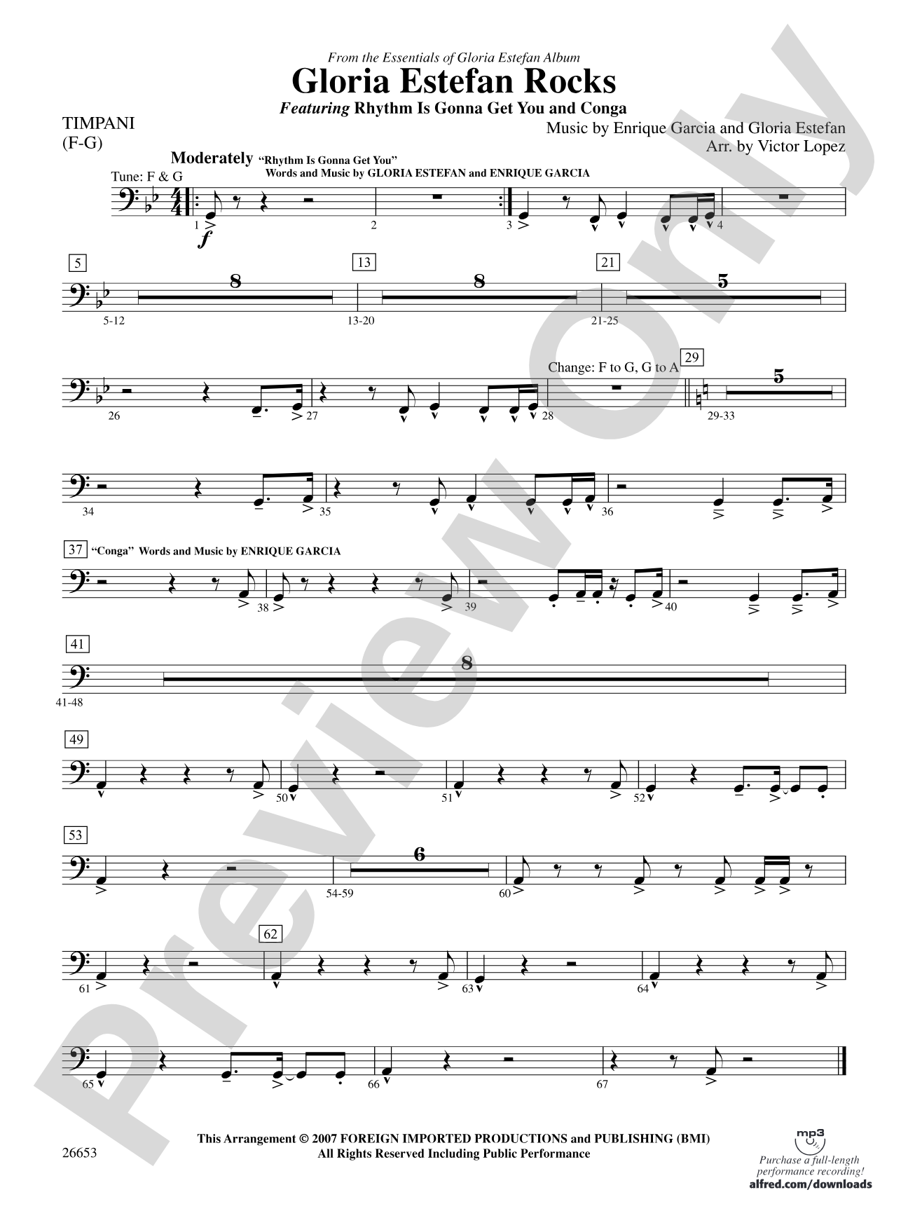 Gloria Estefan Rocks: Timpani