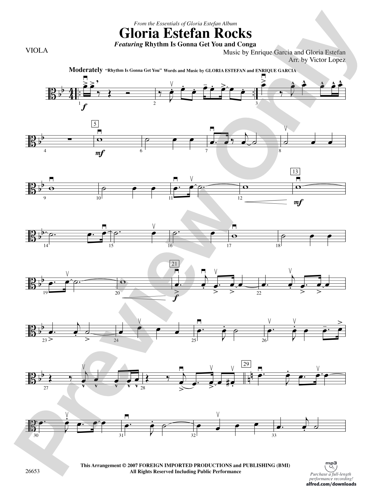 Gloria Estefan Rocks: Viola