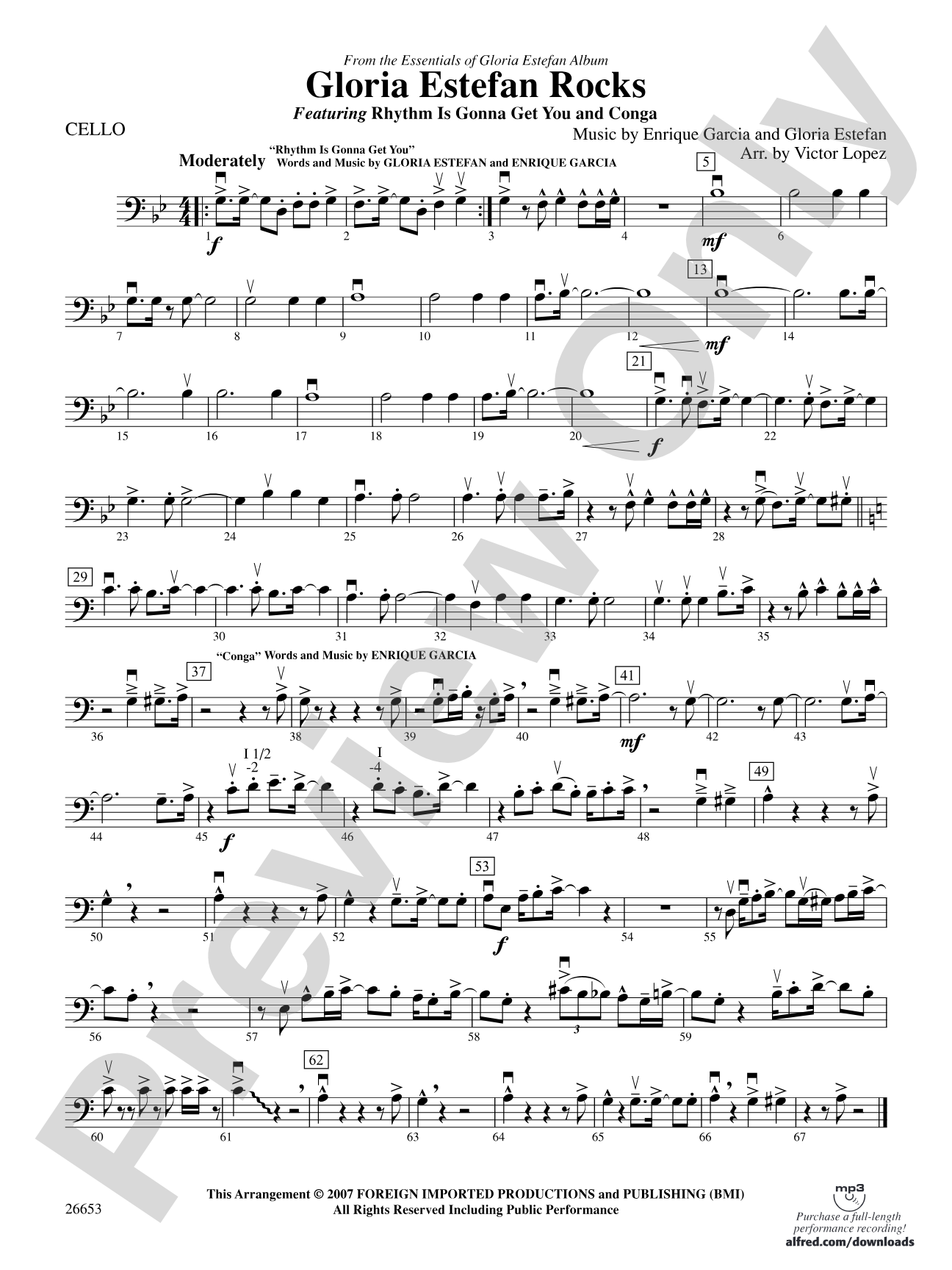 Gloria Estefan Rocks: Cello