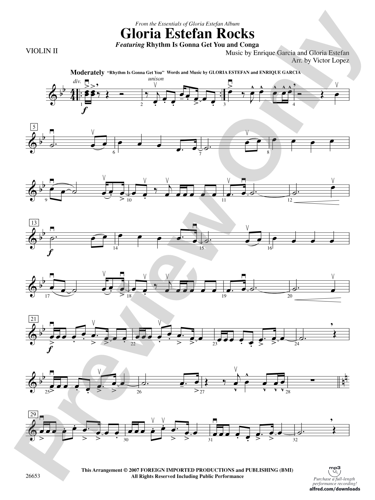 Gloria Estefan Rocks: 2nd Violin