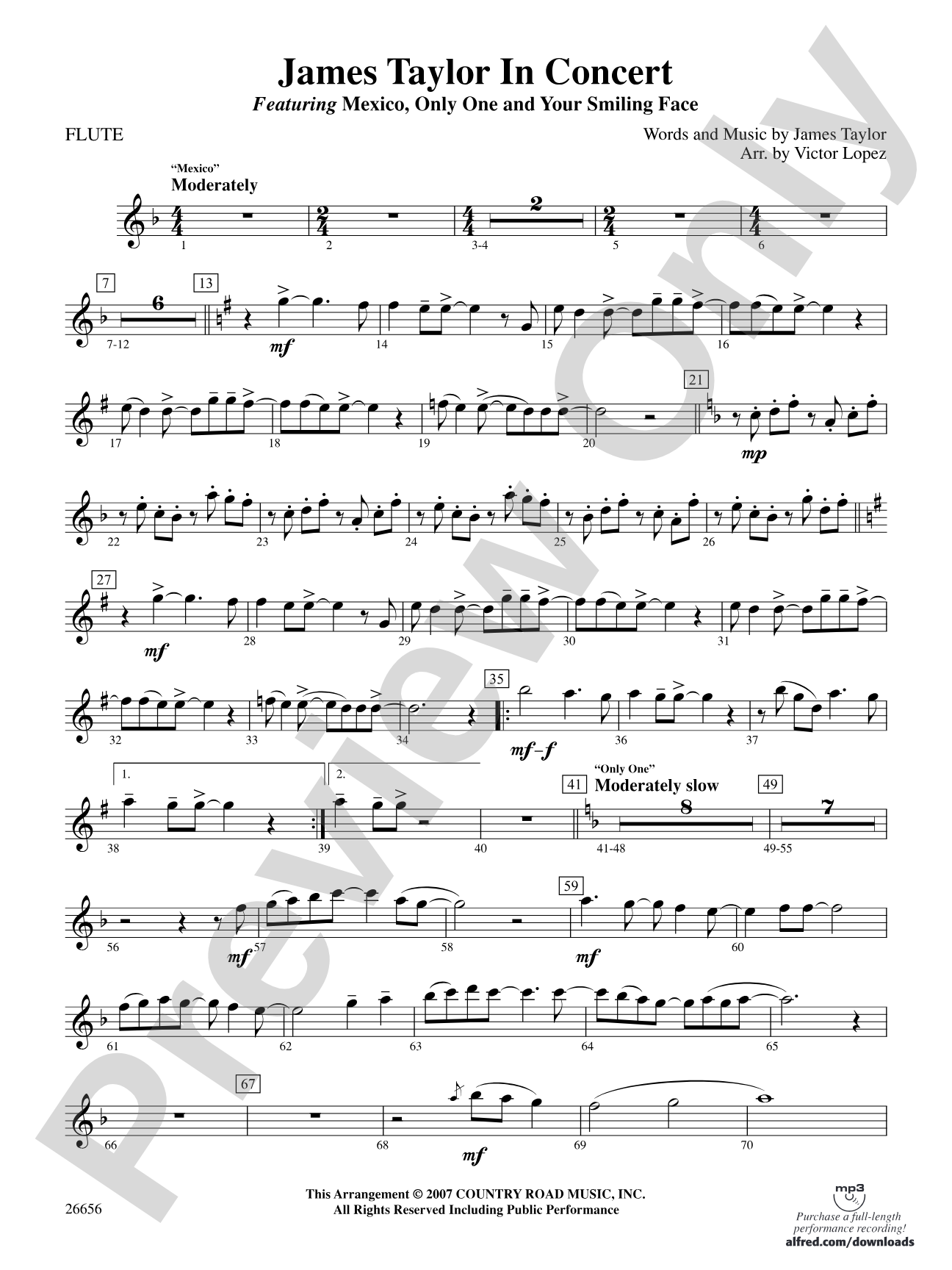 James Taylor in Concert: Flute