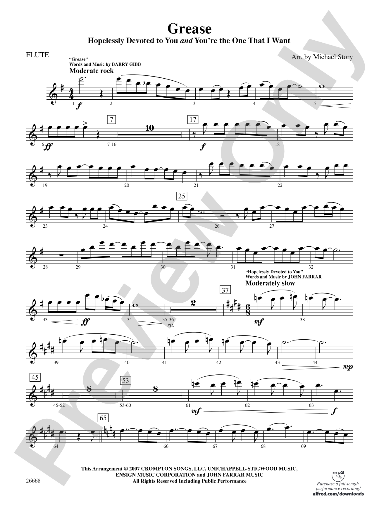 Grease: Flute