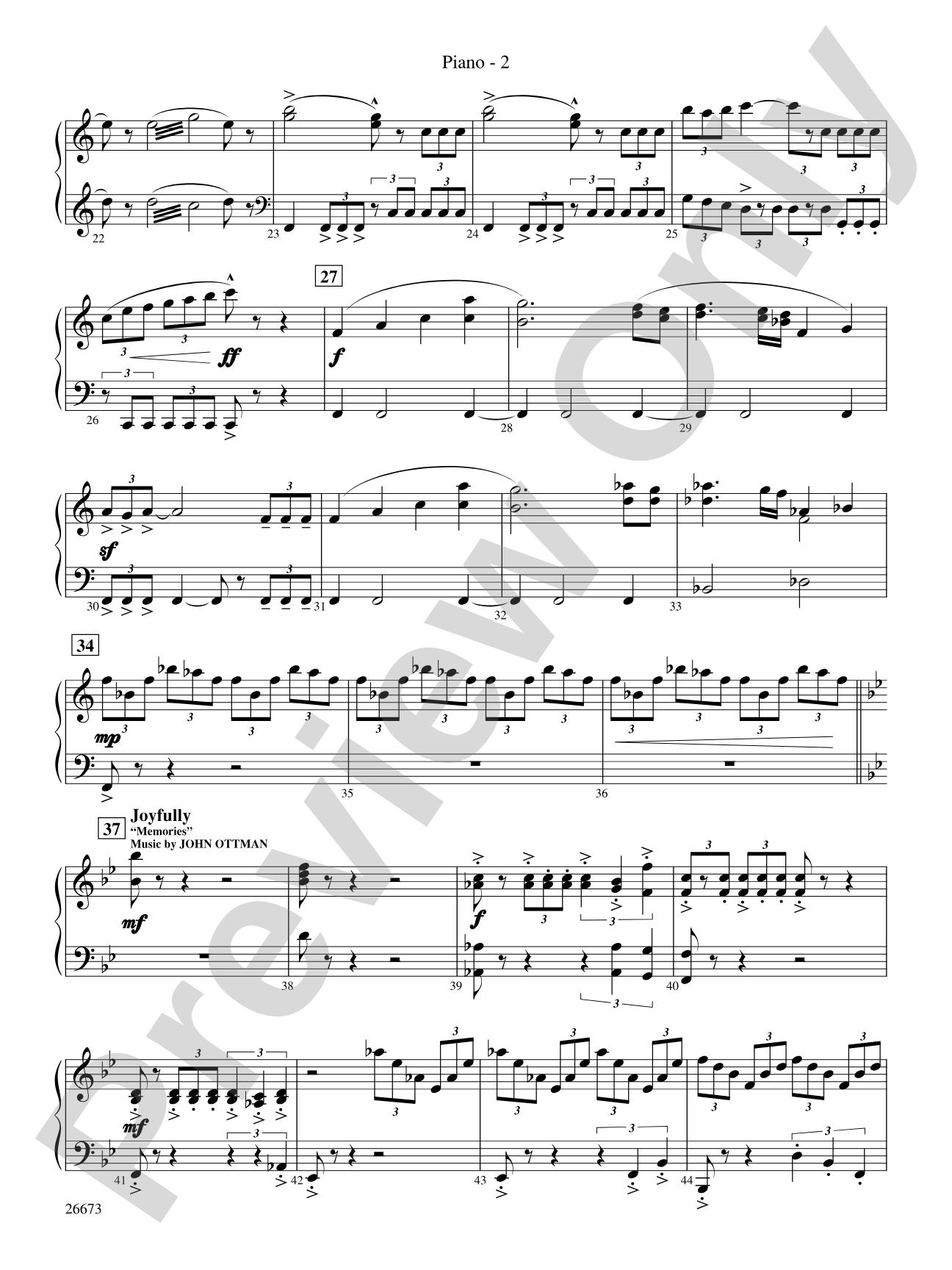 Superman Returns, Concert Selections from: Piano Accompaniment