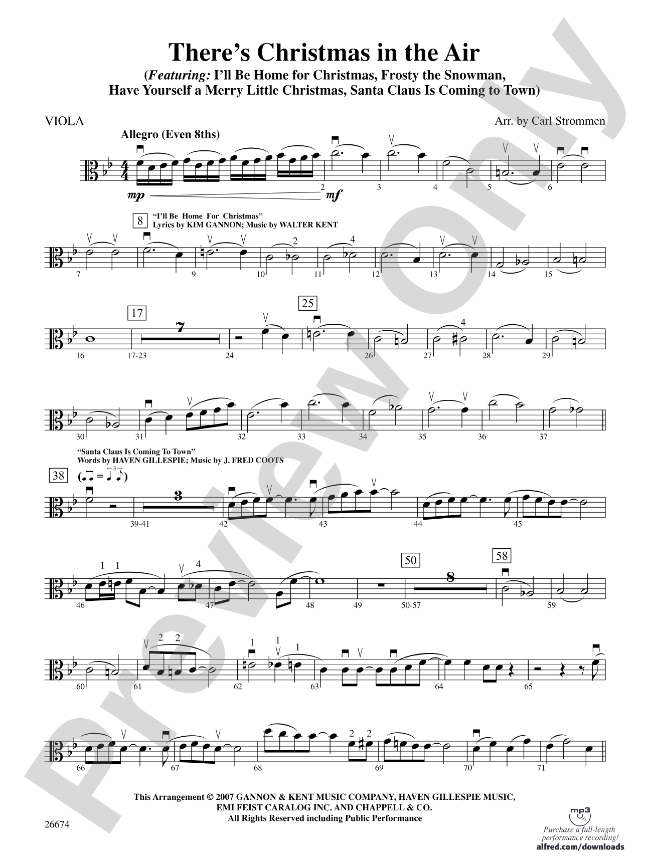 There's Christmas in the Air: Viola