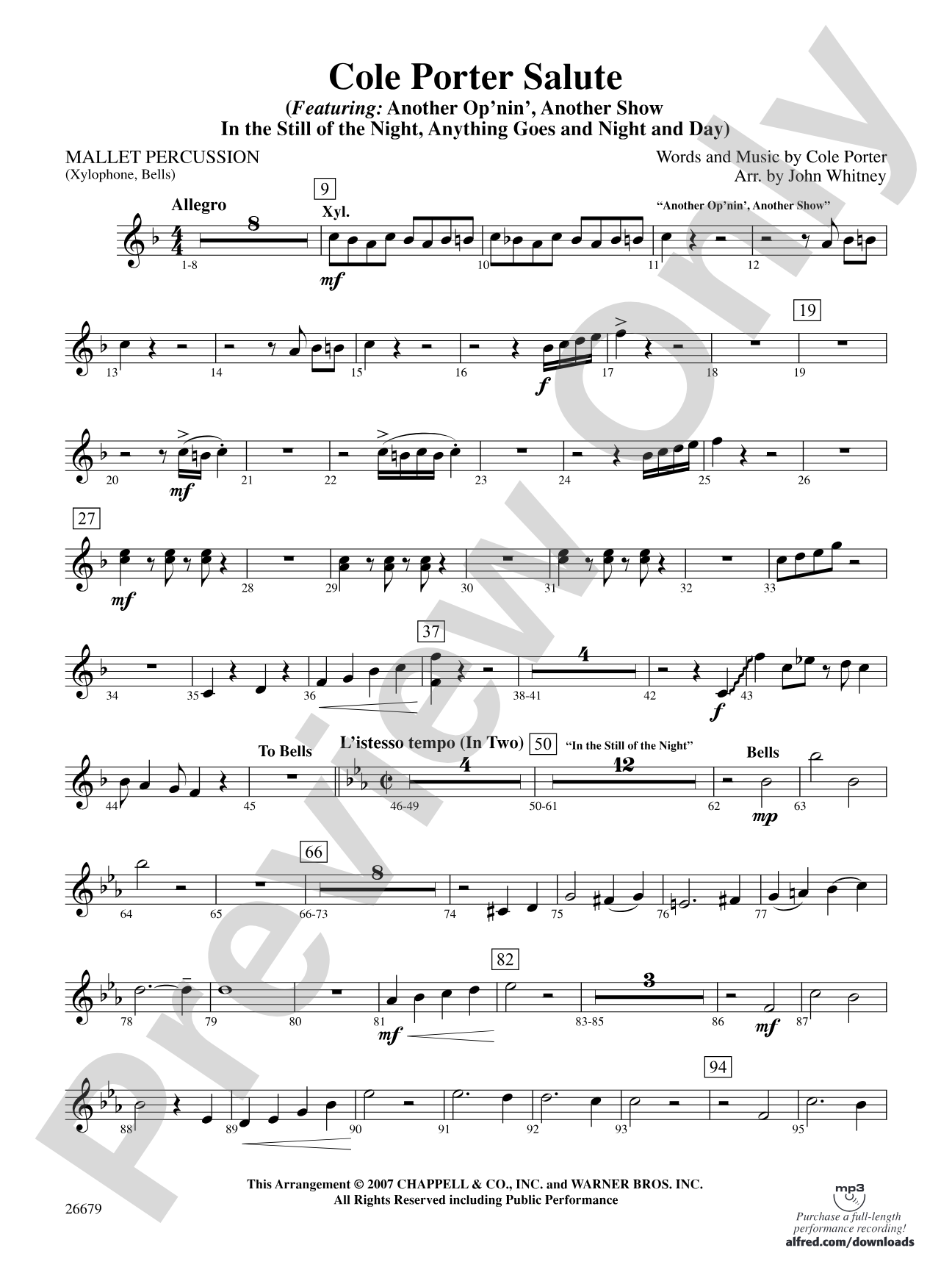 Cole Porter Salute: Mallets