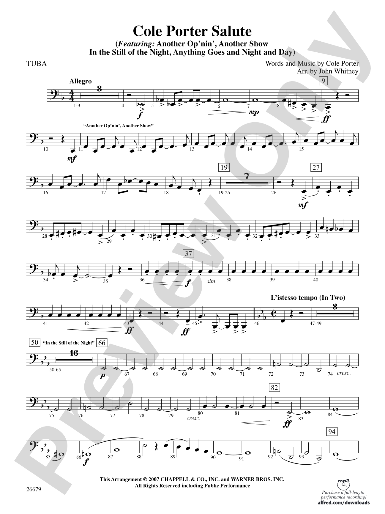 Cole Porter Salute: Tuba