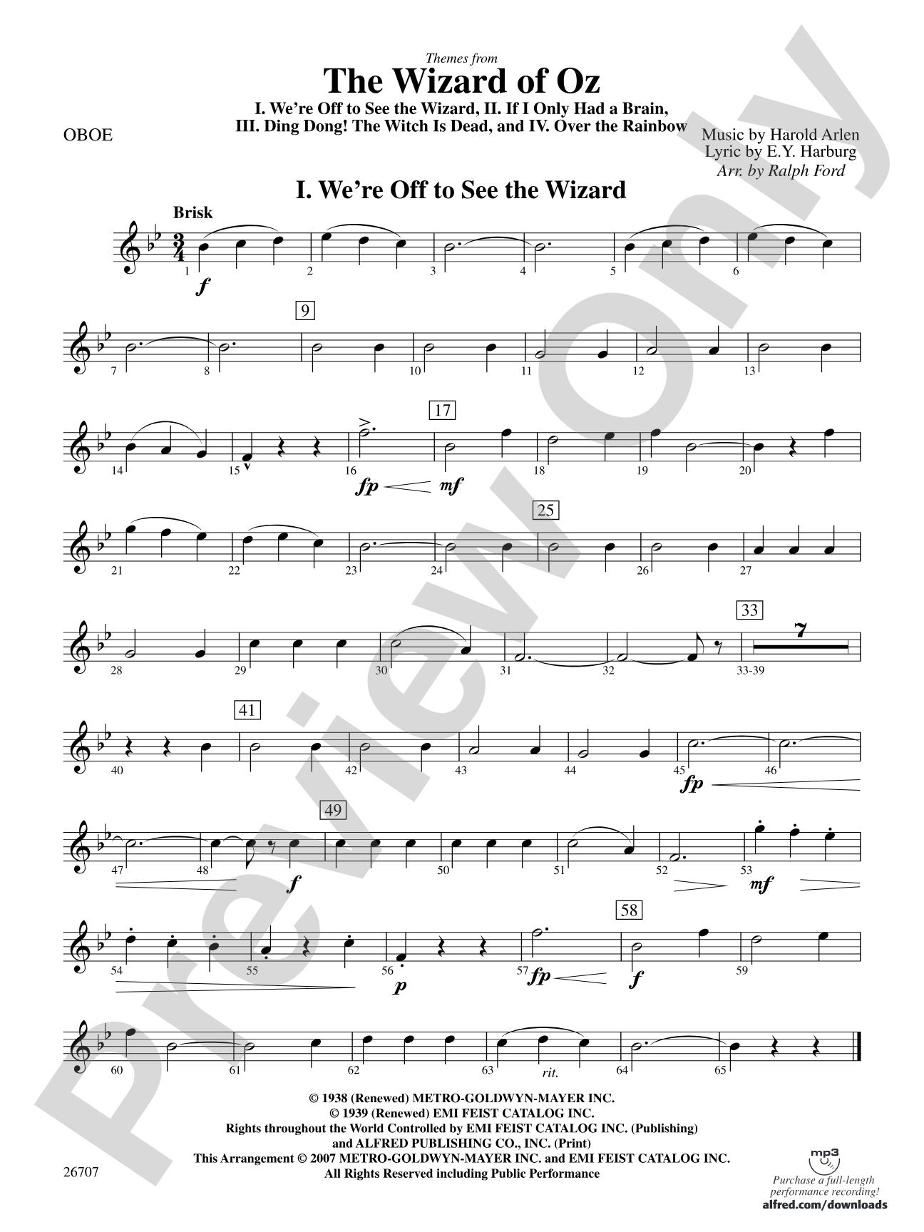 The Wizard of Oz: Oboe