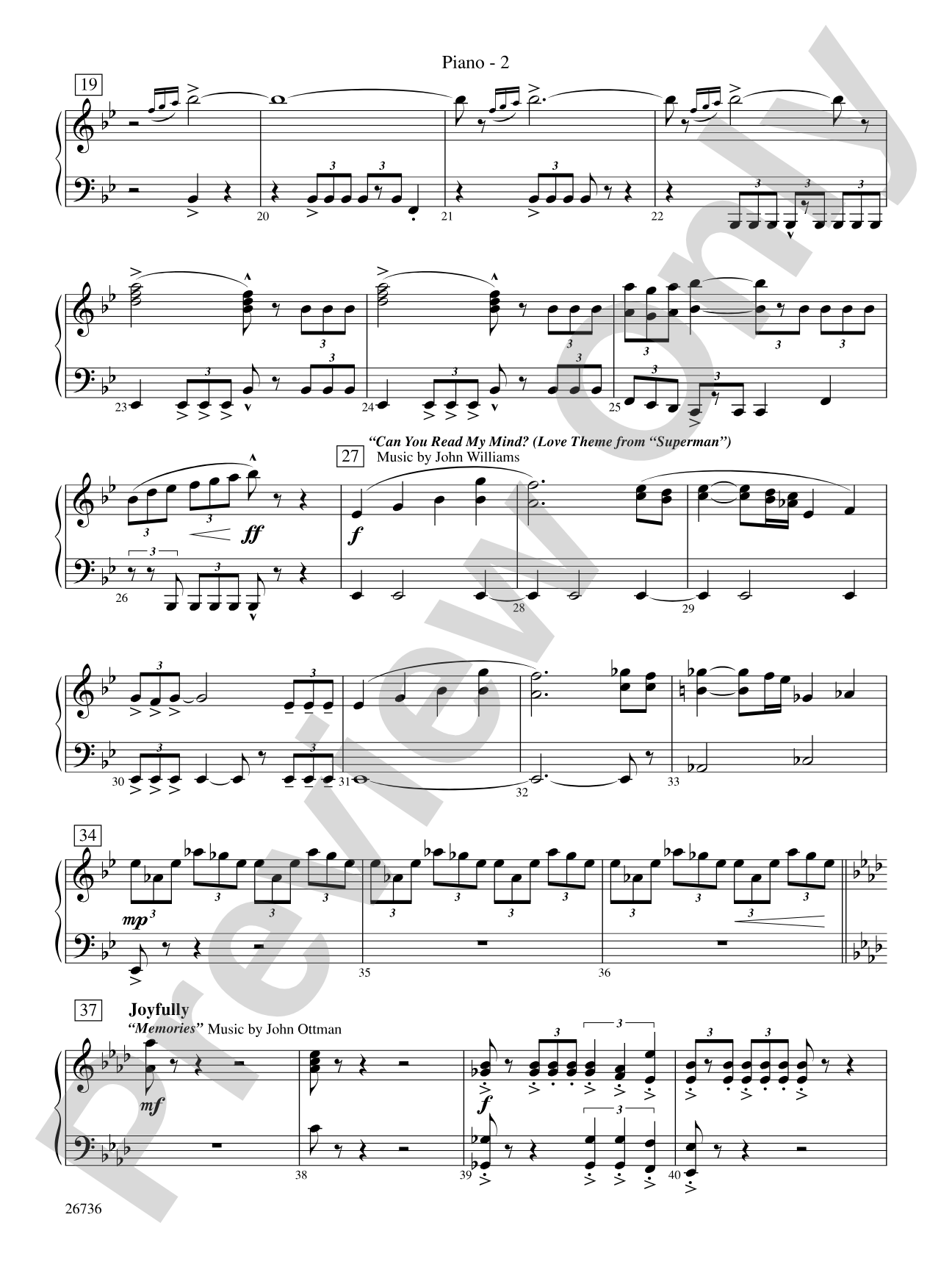 Superman Returns: Piano Accompaniment