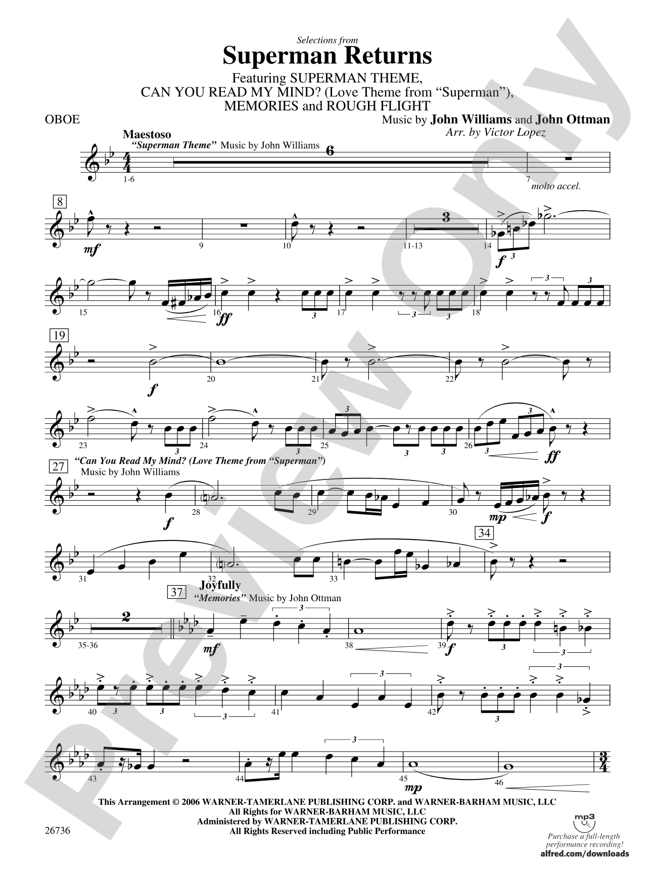 Superman Returns: Oboe