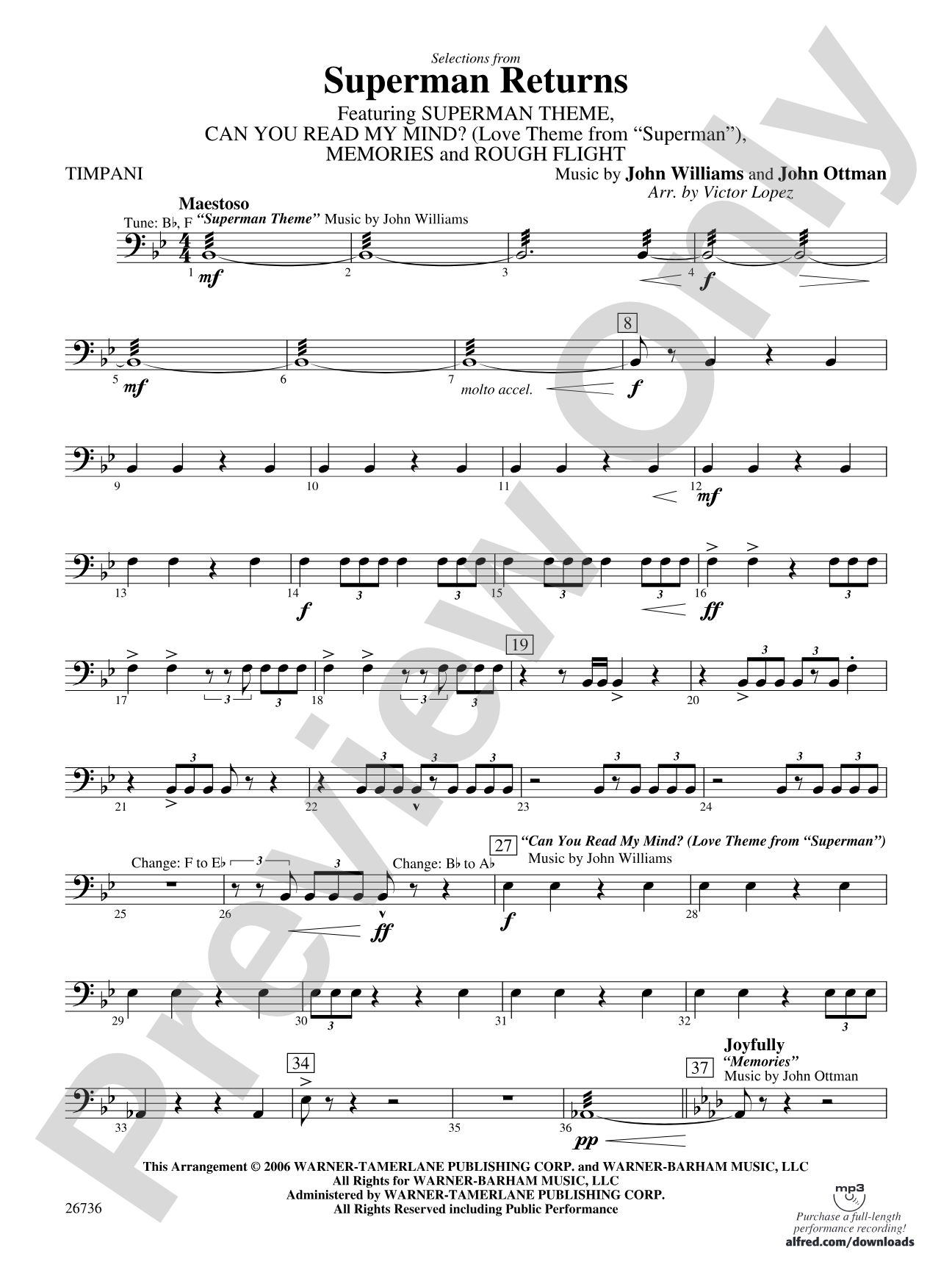 Superman Returns: Timpani