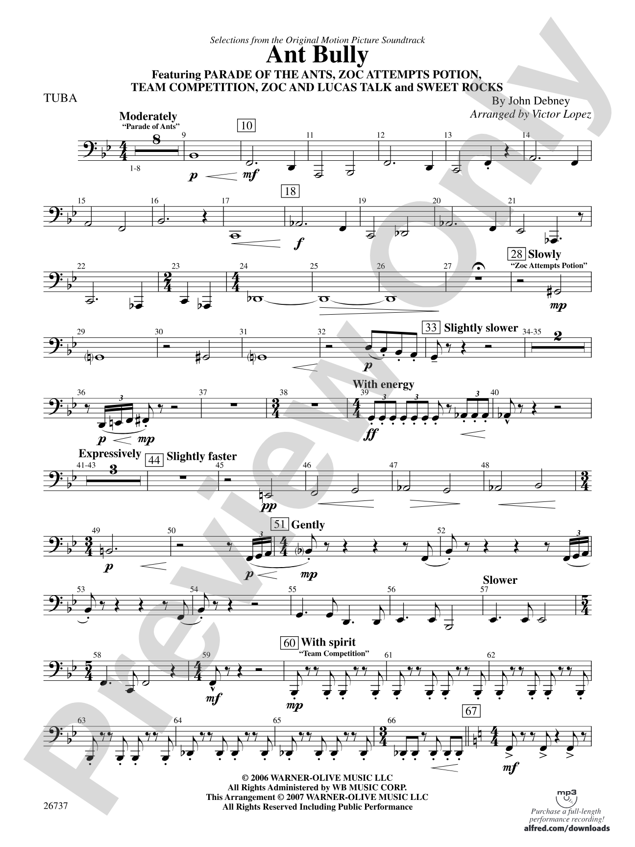 The Ant Bully, Selections from: Tuba