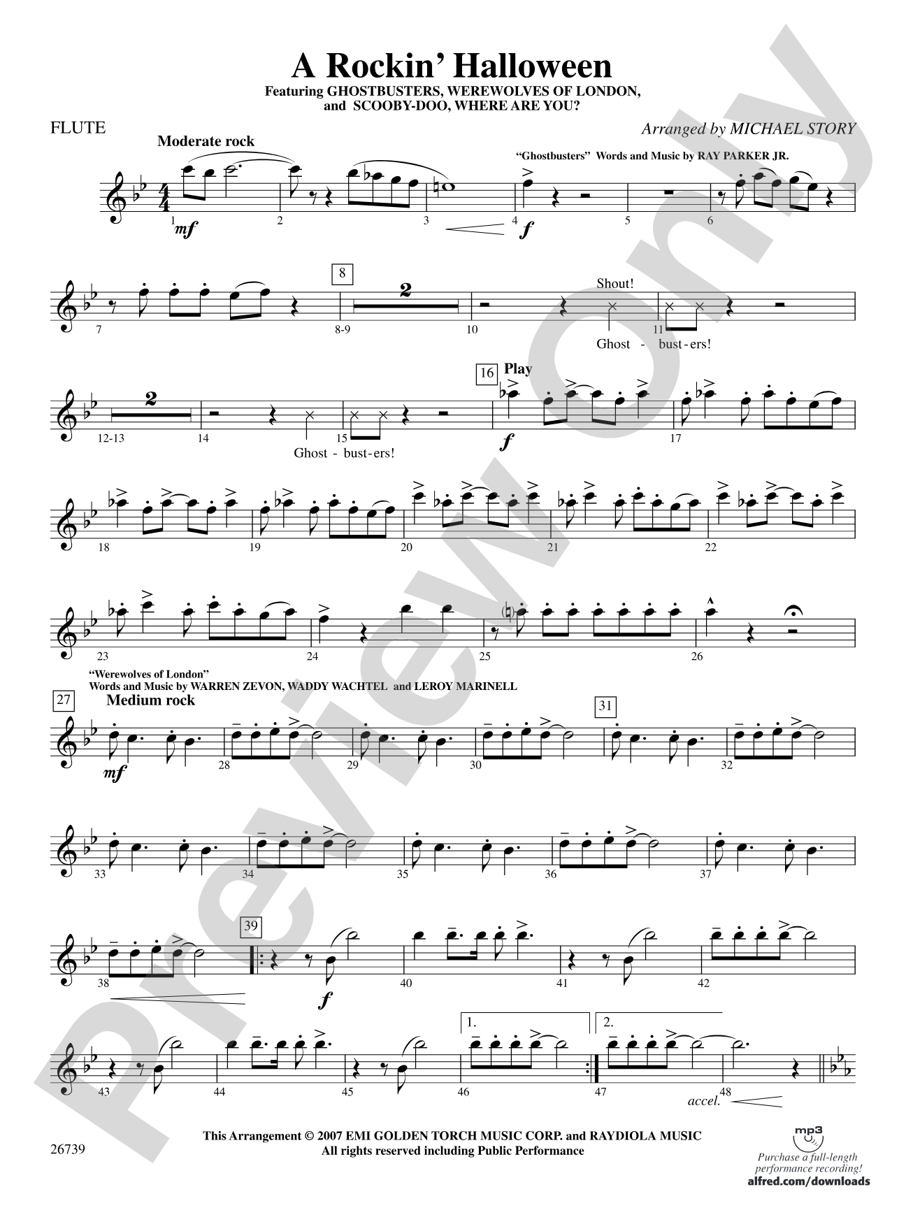 A Rockin' Halloween: Flute