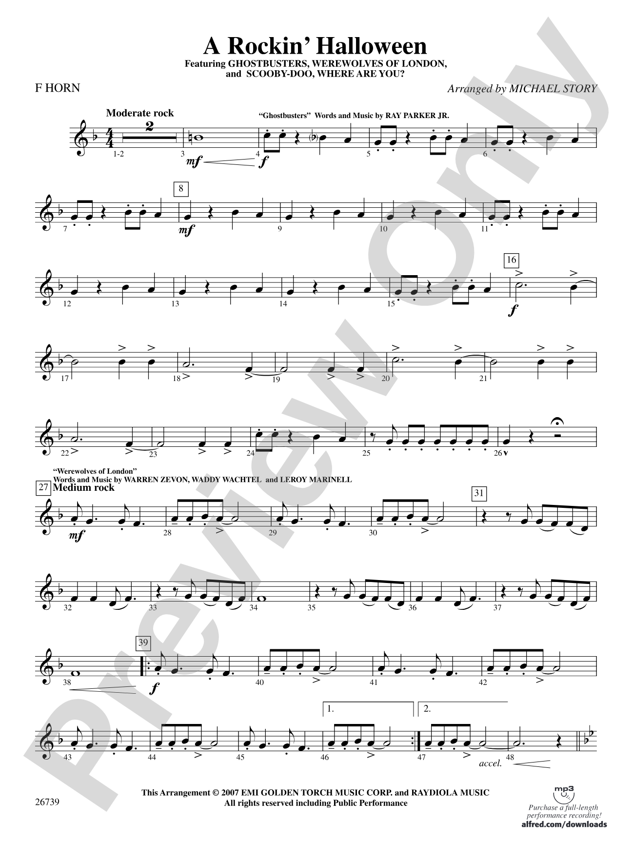 A Rockin' Halloween: 1st F Horn