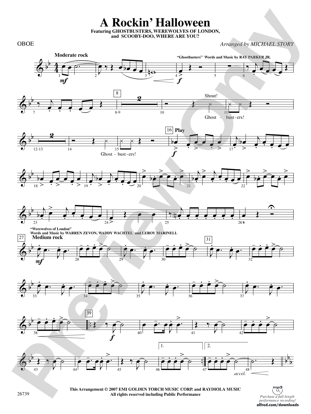 A Rockin' Halloween: Oboe