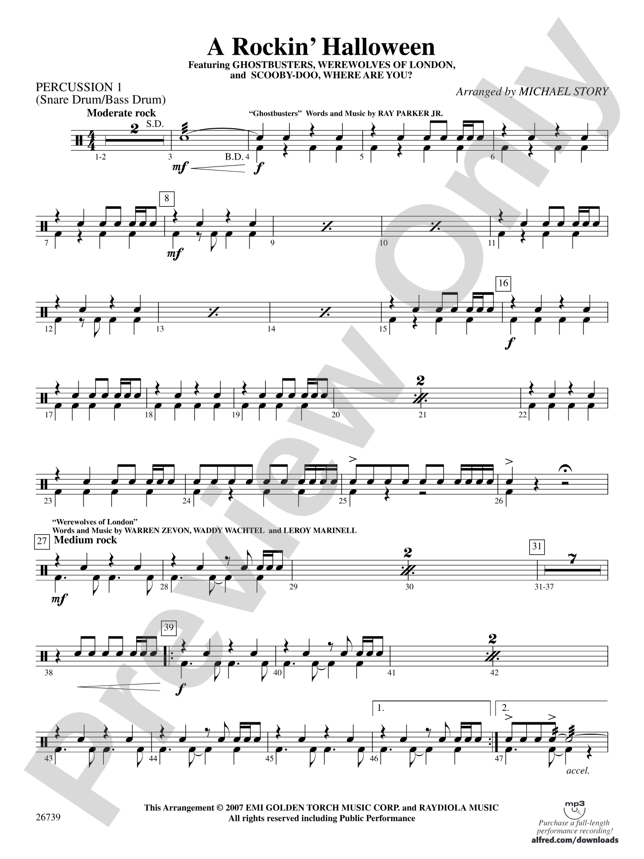 A Rockin' Halloween: 1st Percussion