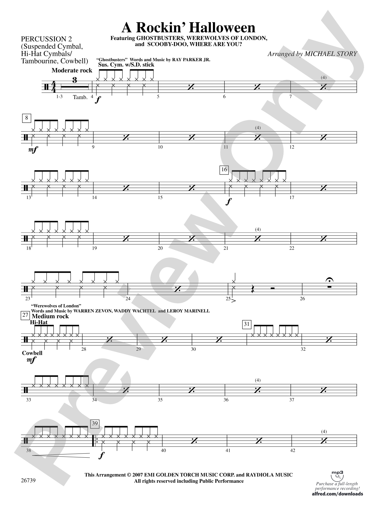 A Rockin' Halloween: 2nd Percussion