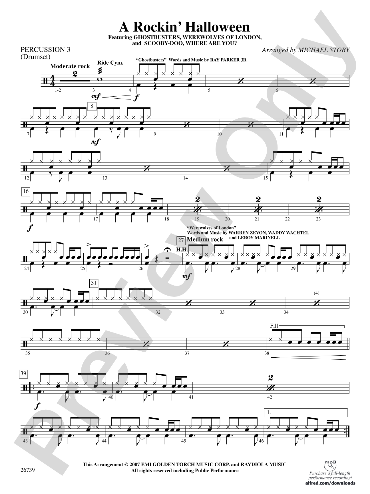 A Rockin' Halloween: 3rd Percussion