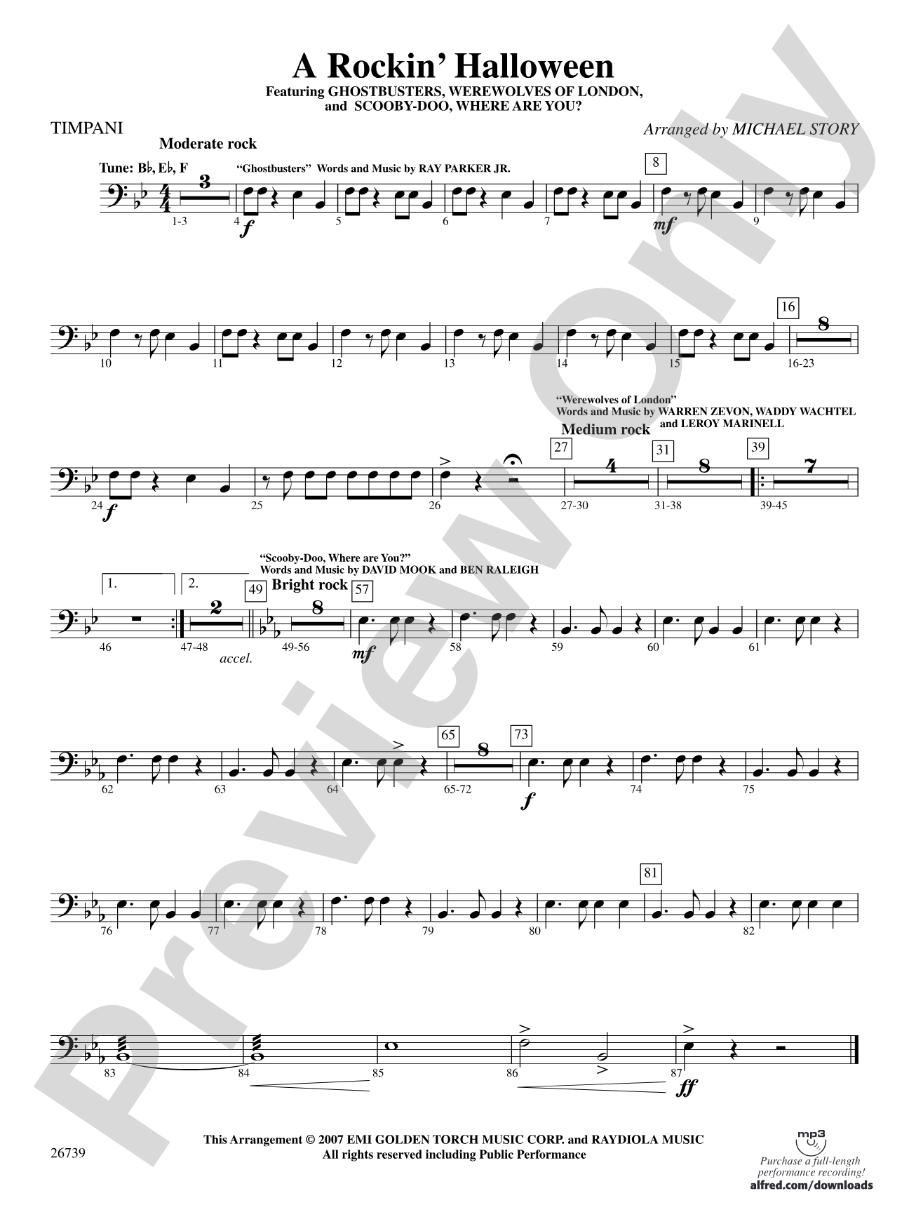 A Rockin' Halloween: Timpani
