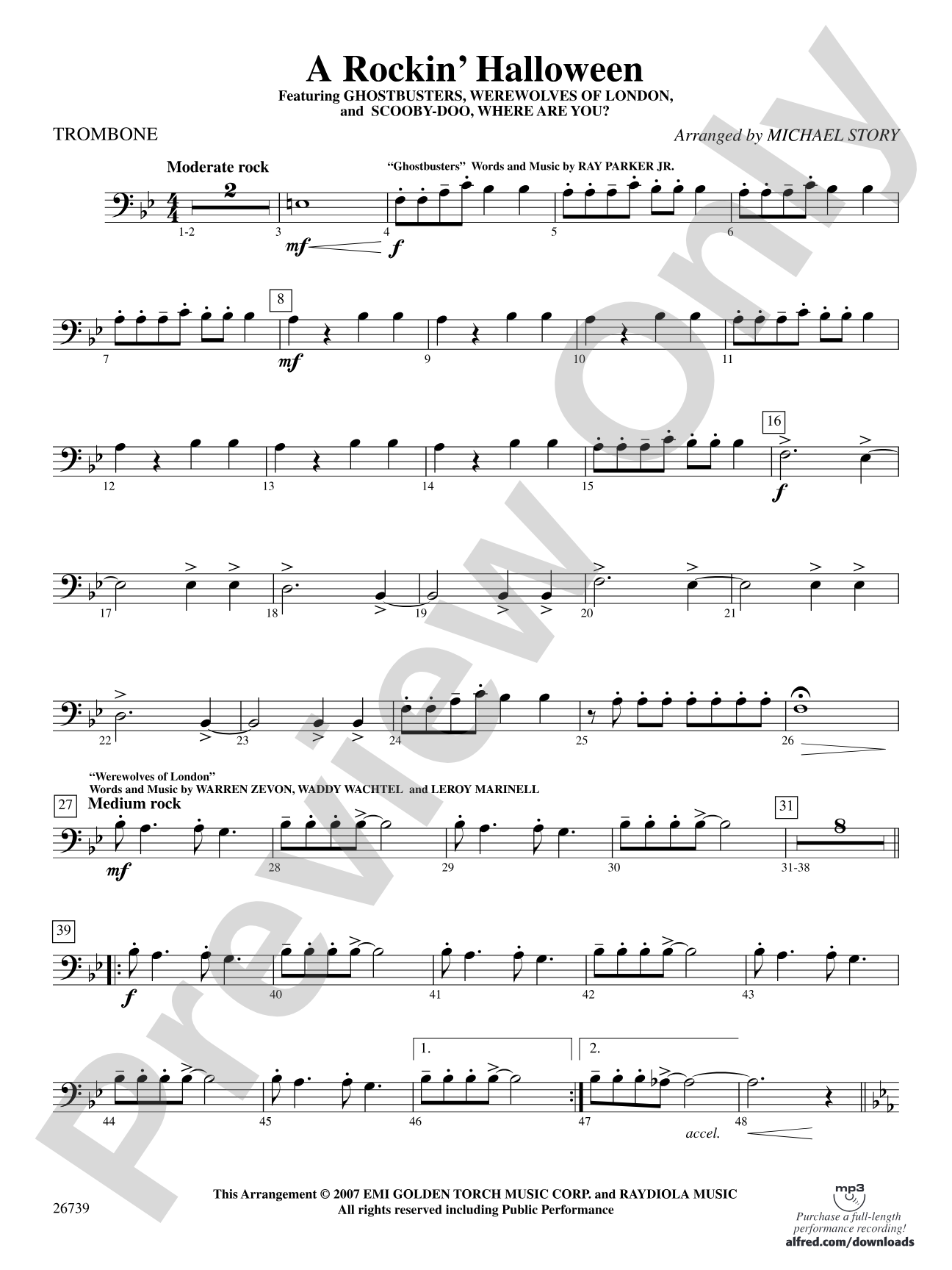 A Rockin' Halloween: 1st Trombone
