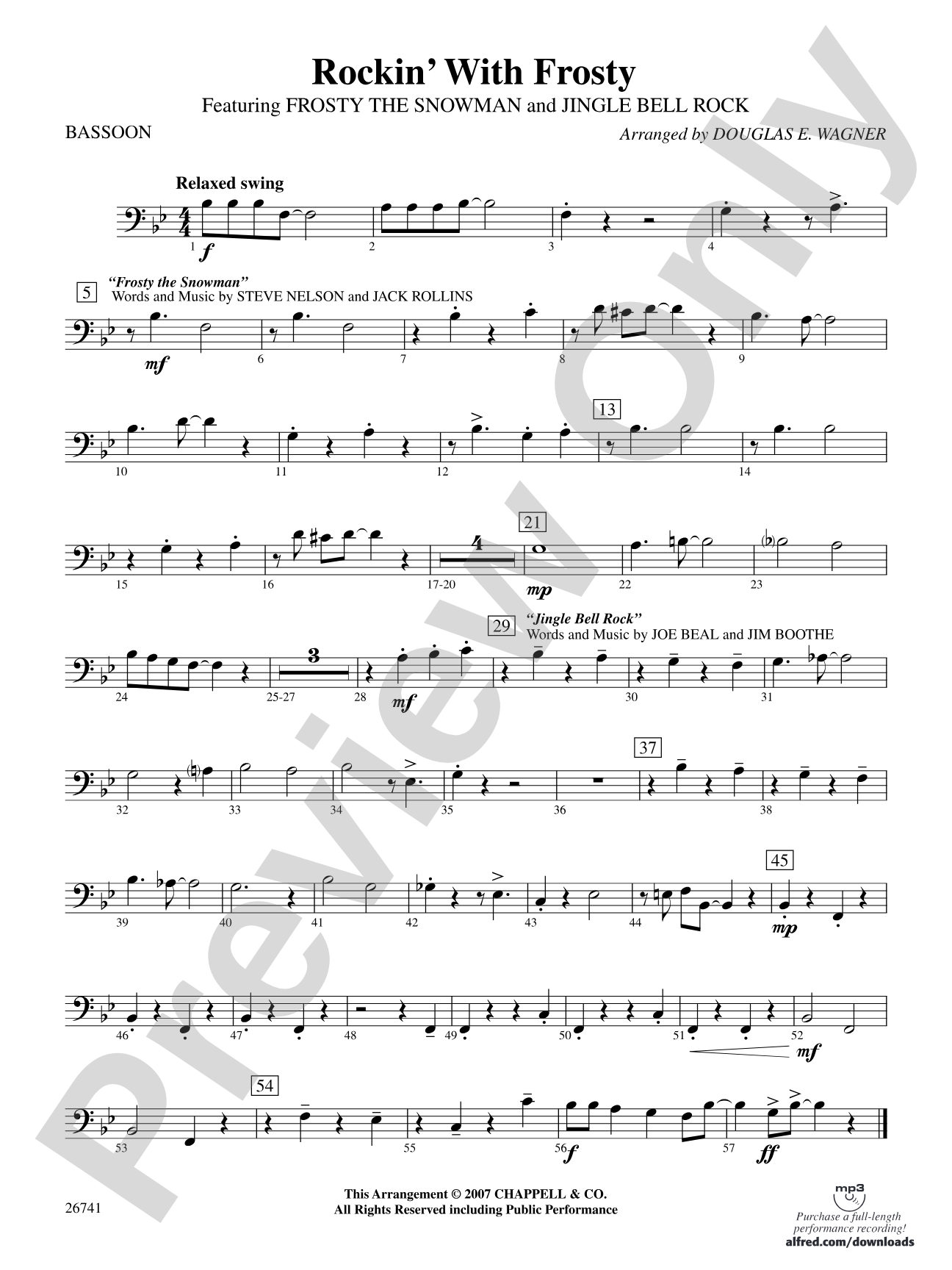 Rockin' with Frosty: Bassoon