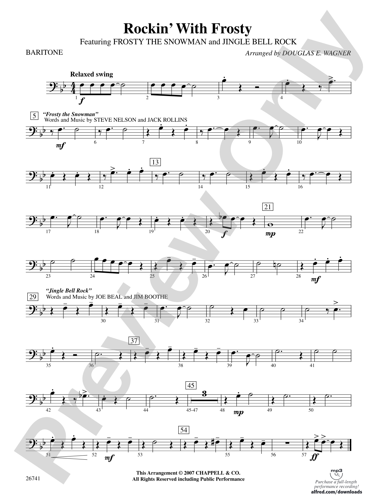 Rockin' with Frosty: Baritone B.C.