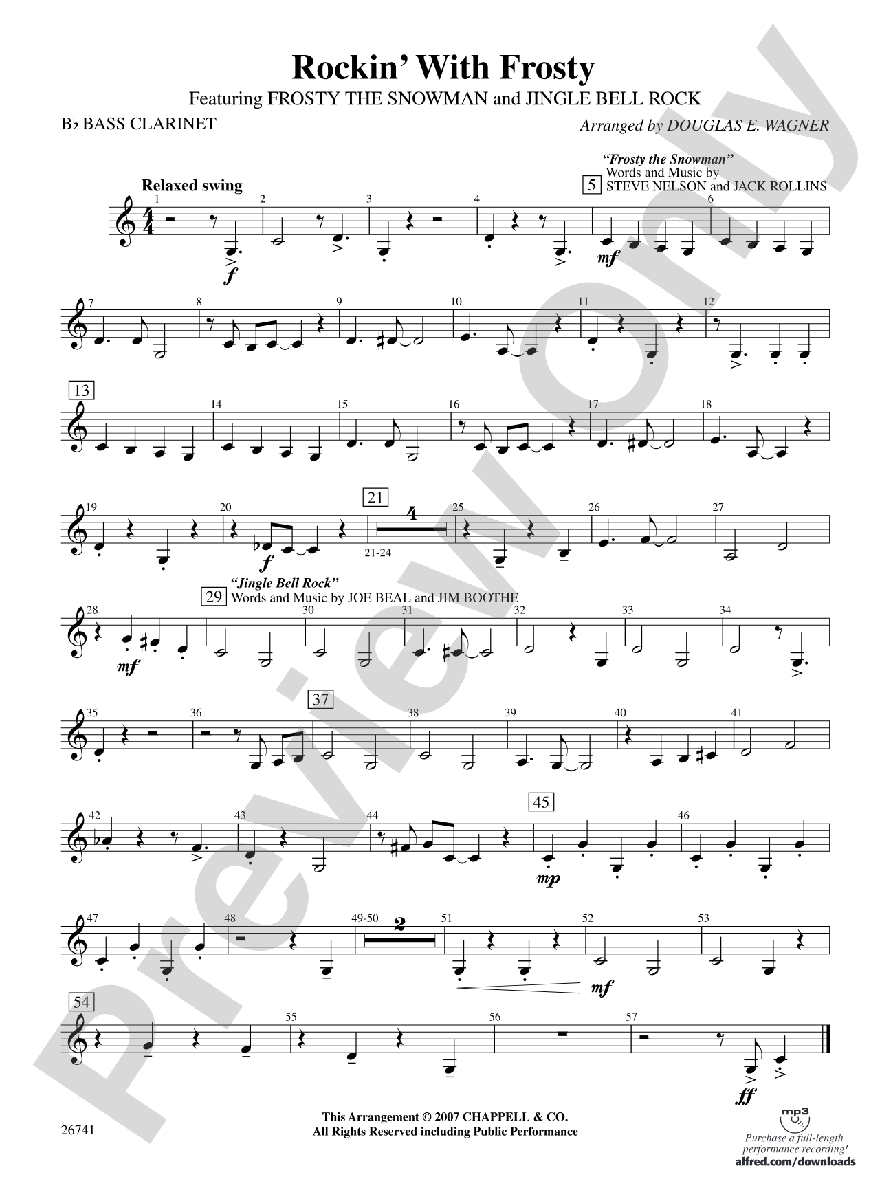 Rockin' with Frosty: B-flat Bass Clarinet
