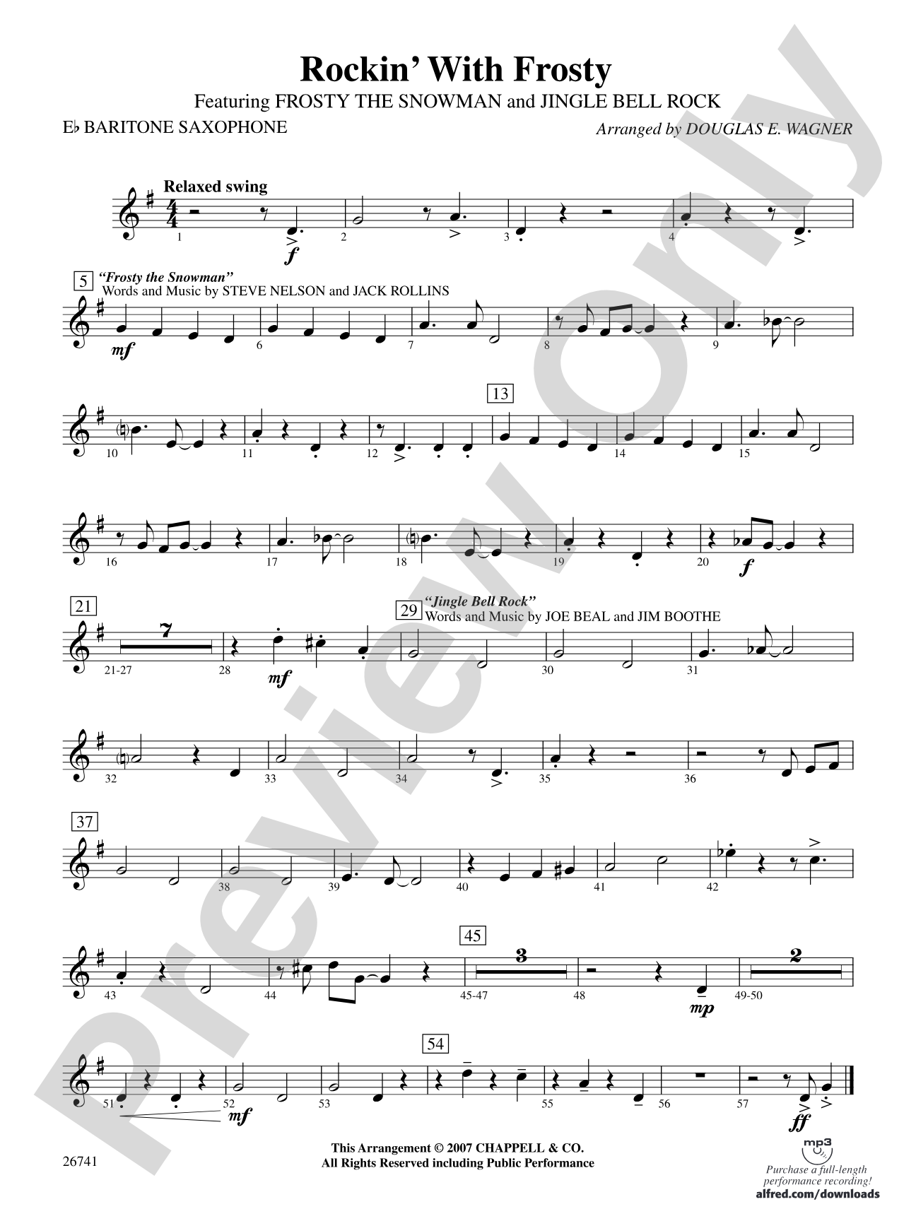 Rockin' with Frosty: E-flat Baritone Saxophone