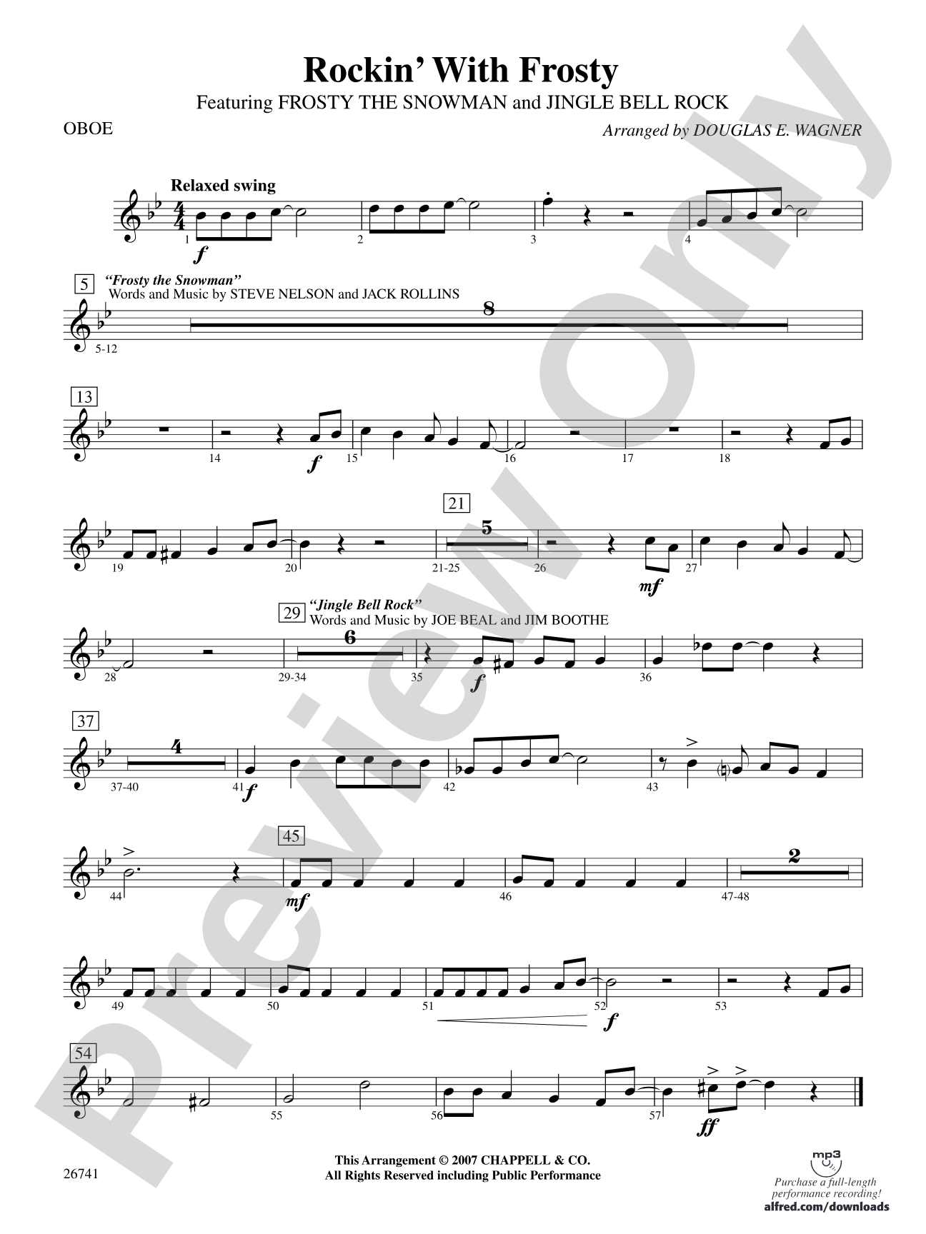 Rockin' with Frosty: Oboe