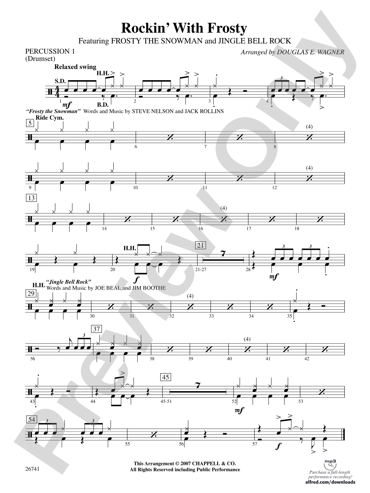 Rockin' with Frosty: 1st Percussion