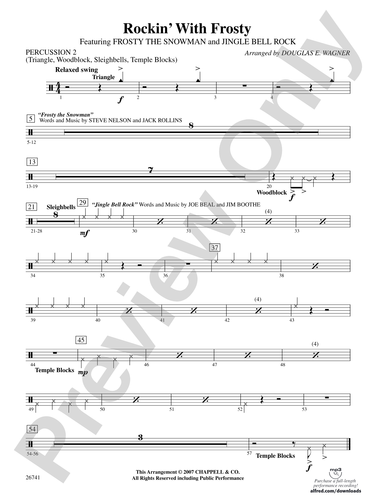 Rockin' with Frosty: 2nd Percussion