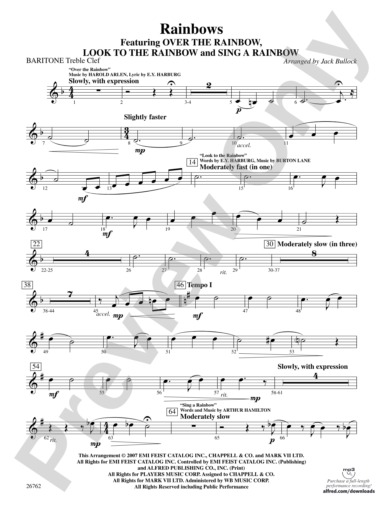 Rainbows: Baritone T.C.