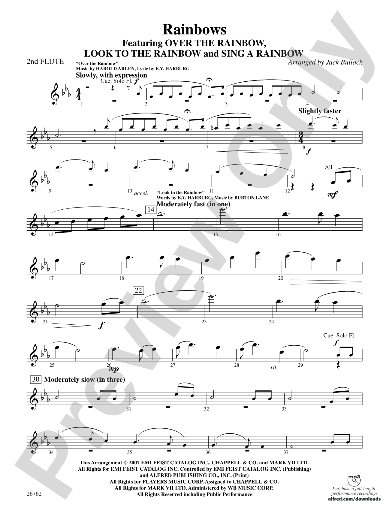 Rainbows: 2nd Flute