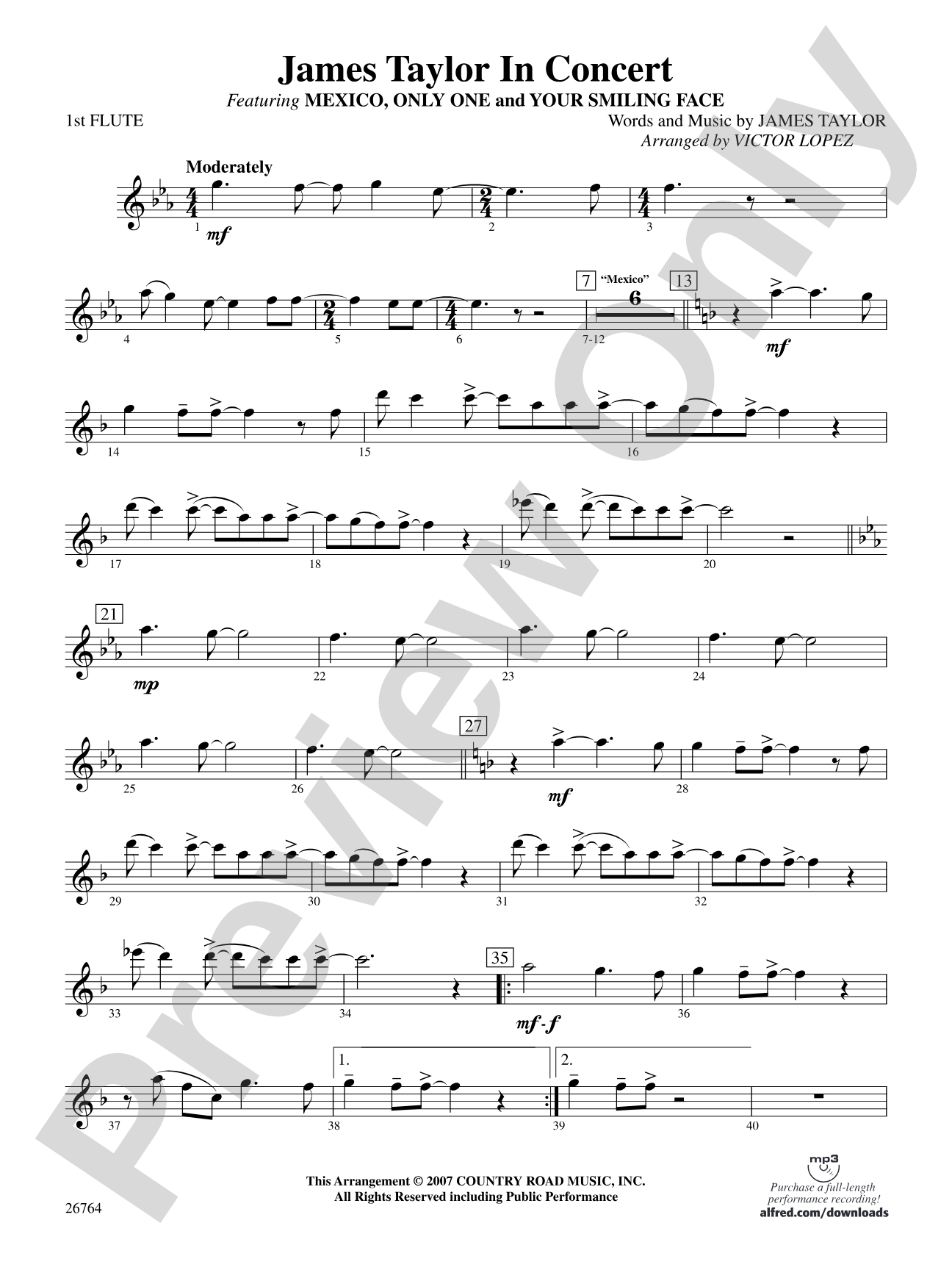 James Taylor in Concert: Flute