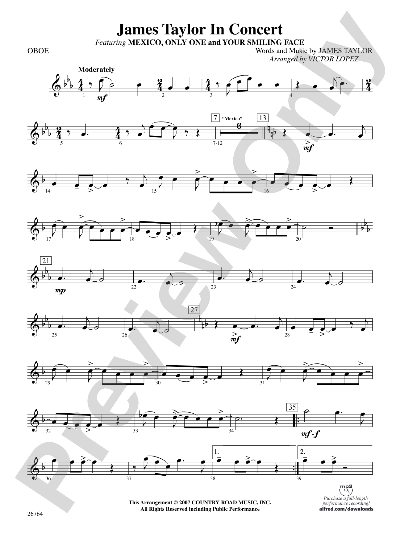 James Taylor in Concert: Oboe