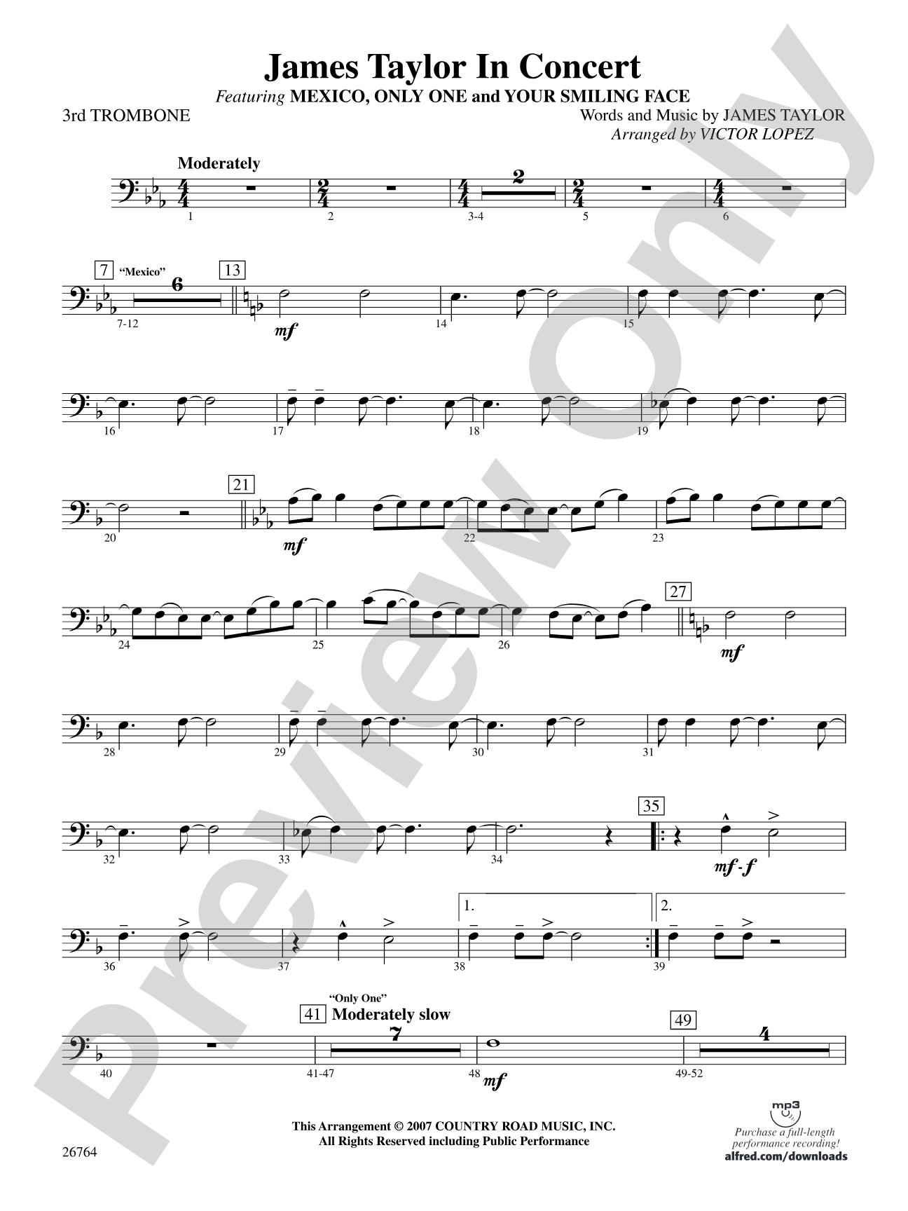 James Taylor in Concert: 3rd Trombone