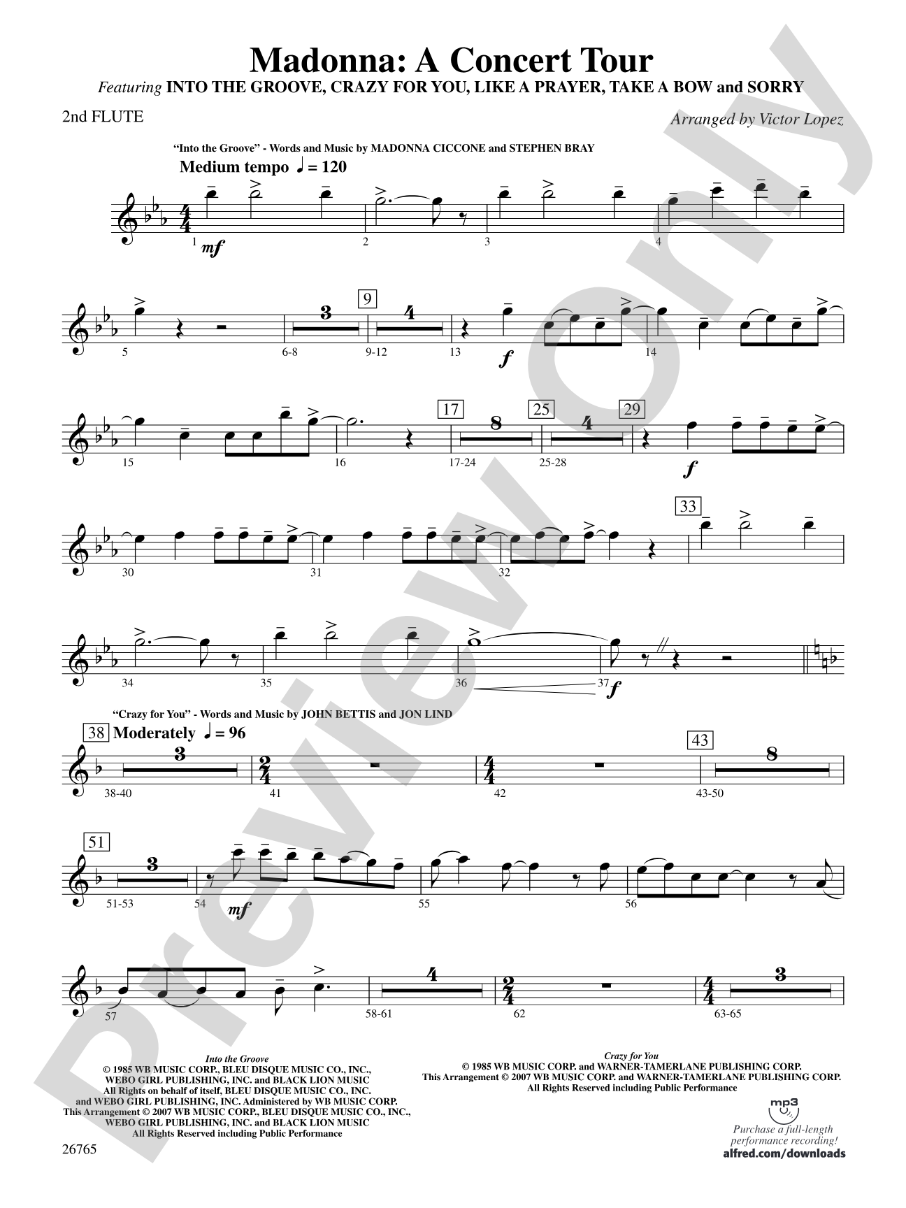 Madonna: A Concert Tour: 2nd Flute