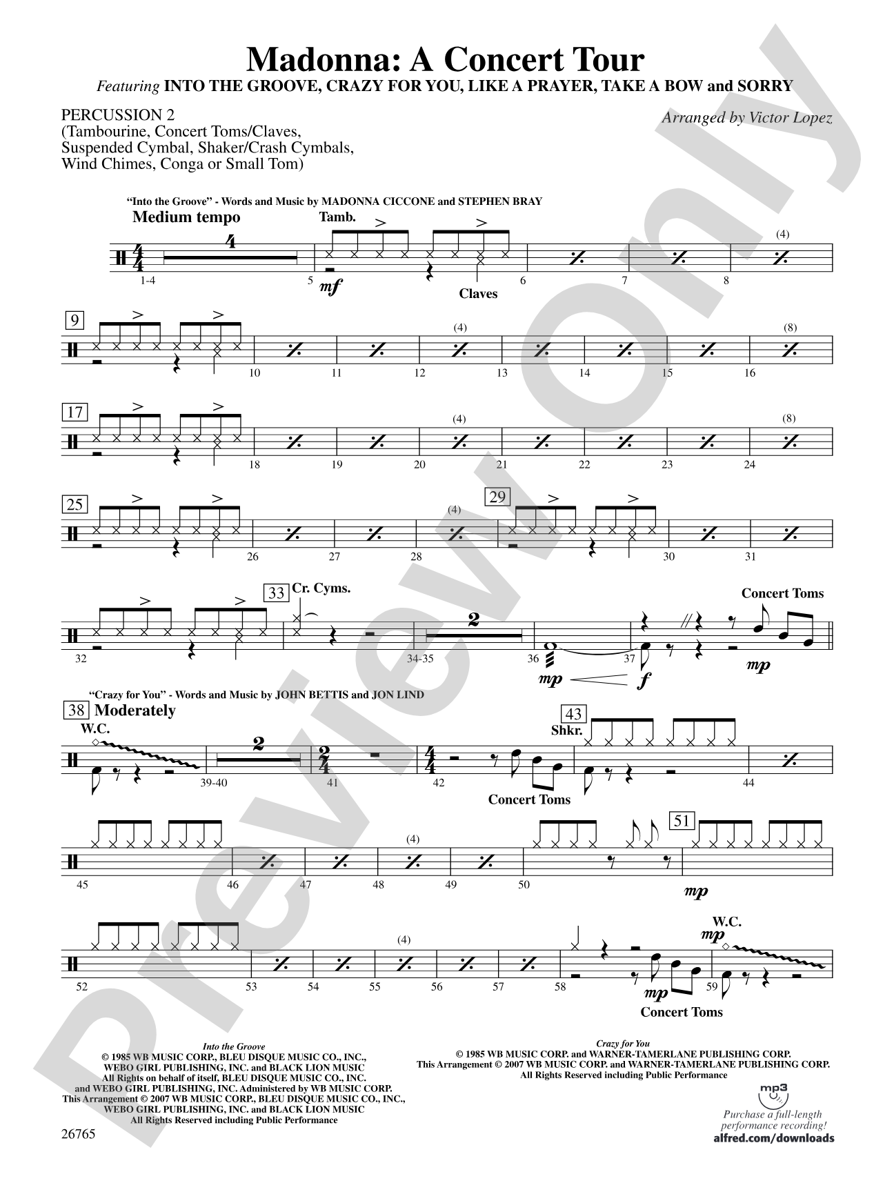 Madonna: A Concert Tour: 2nd Percussion