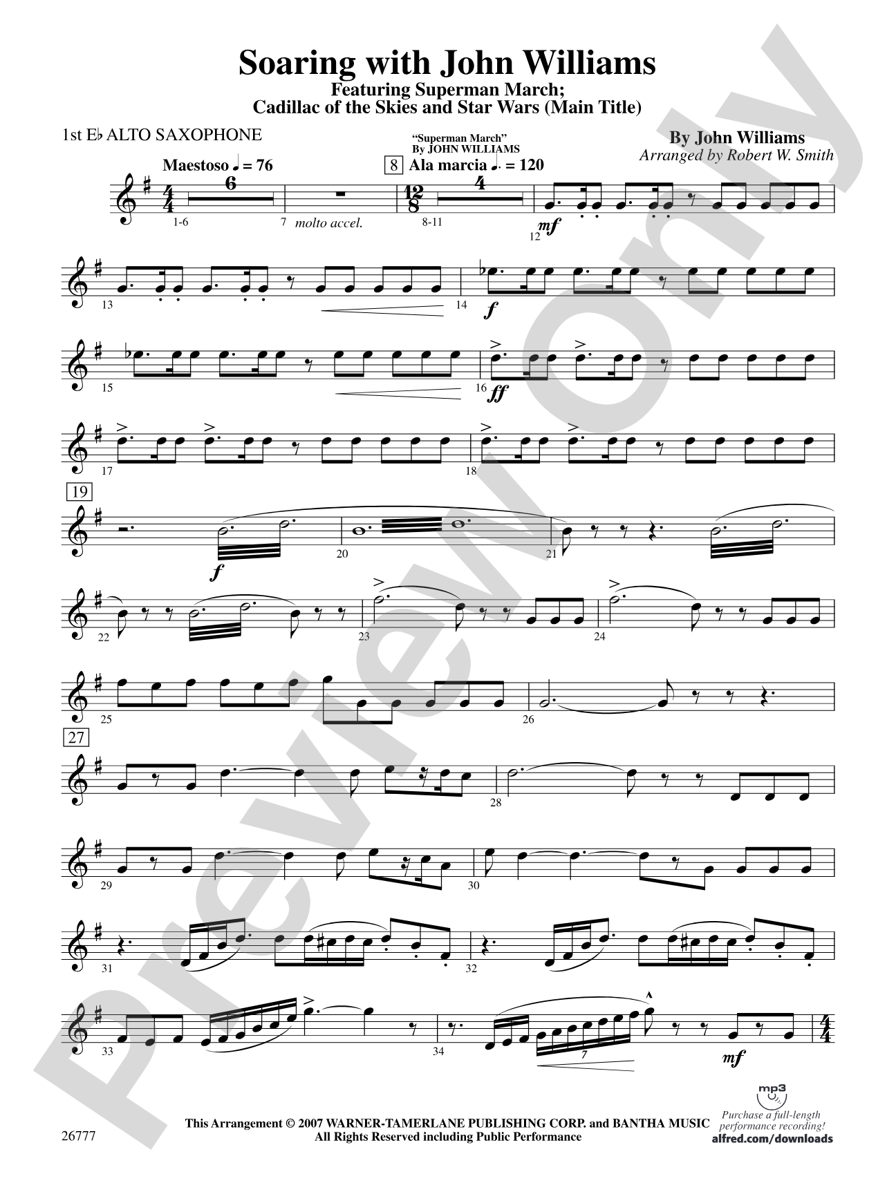 Soaring with John Williams: E-flat Alto Saxophone
