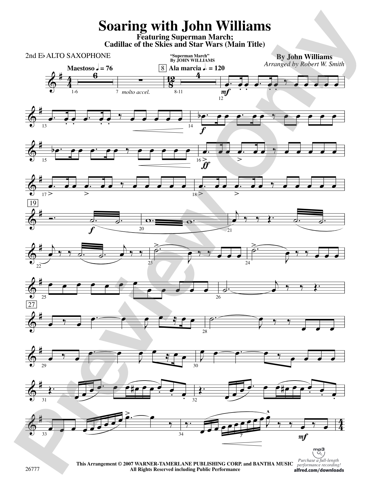 Soaring with John Williams: 2nd E-flat Alto Saxophone