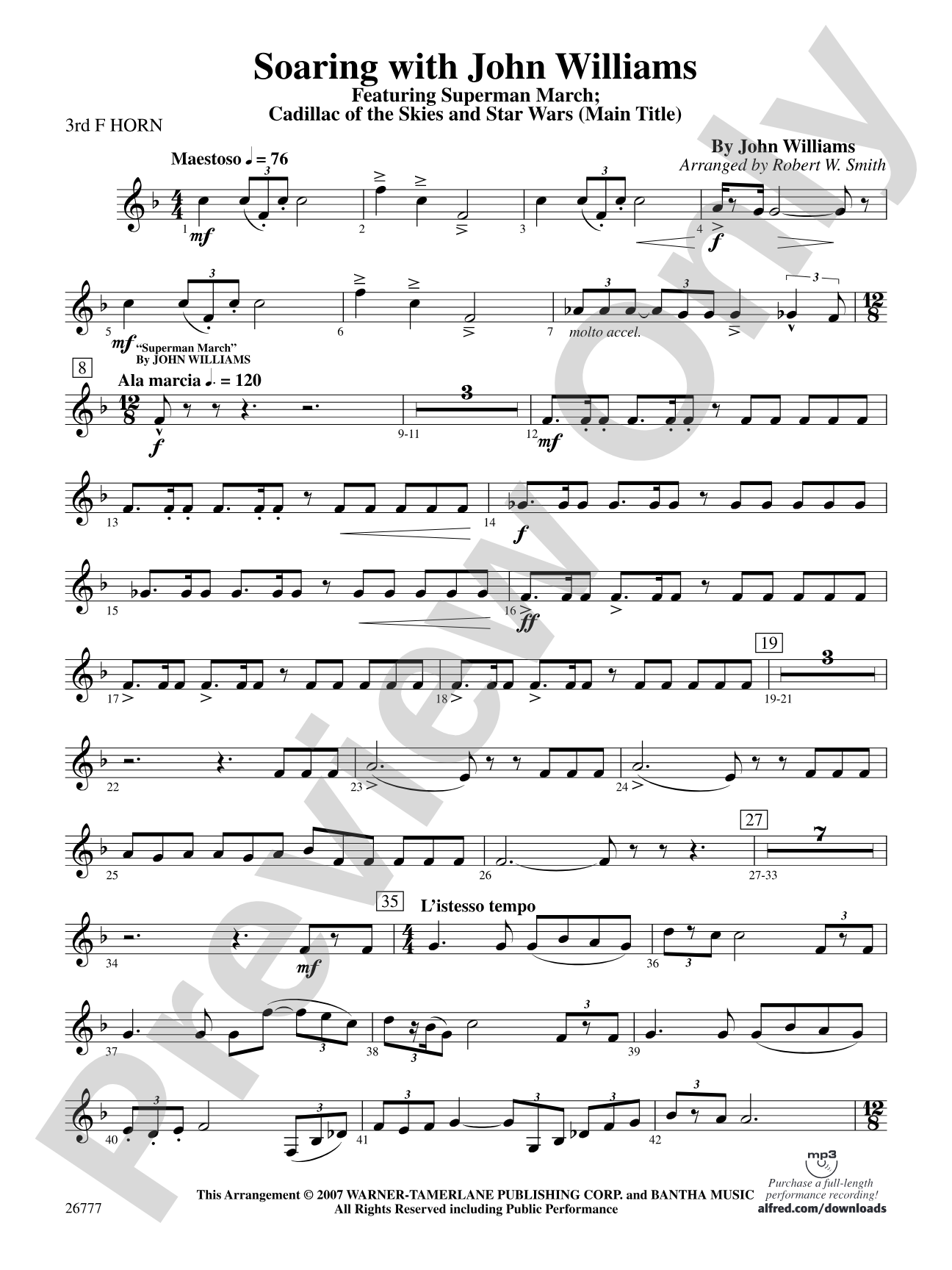 Soaring with John Williams: 3rd F Horn