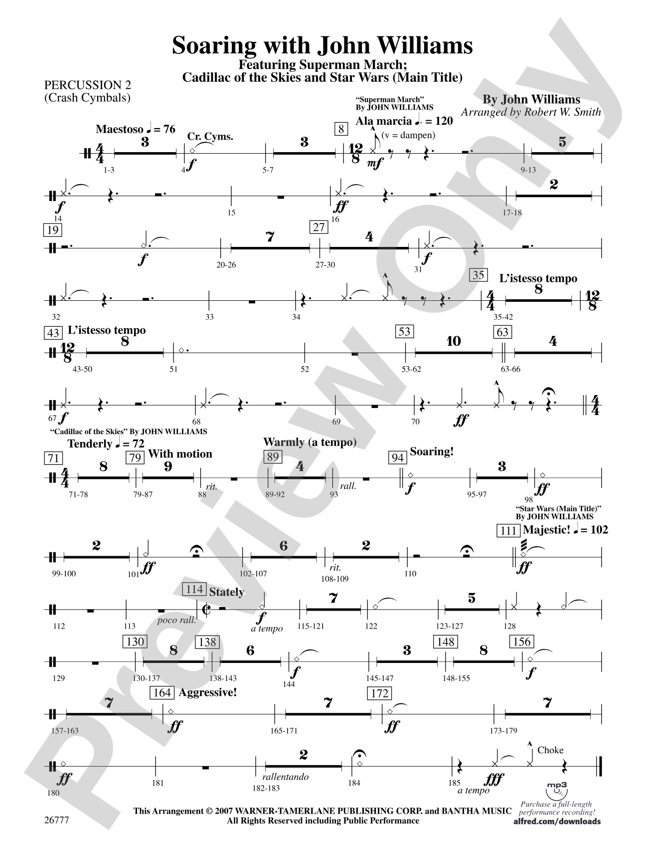 Soaring with John Williams: 2nd Percussion